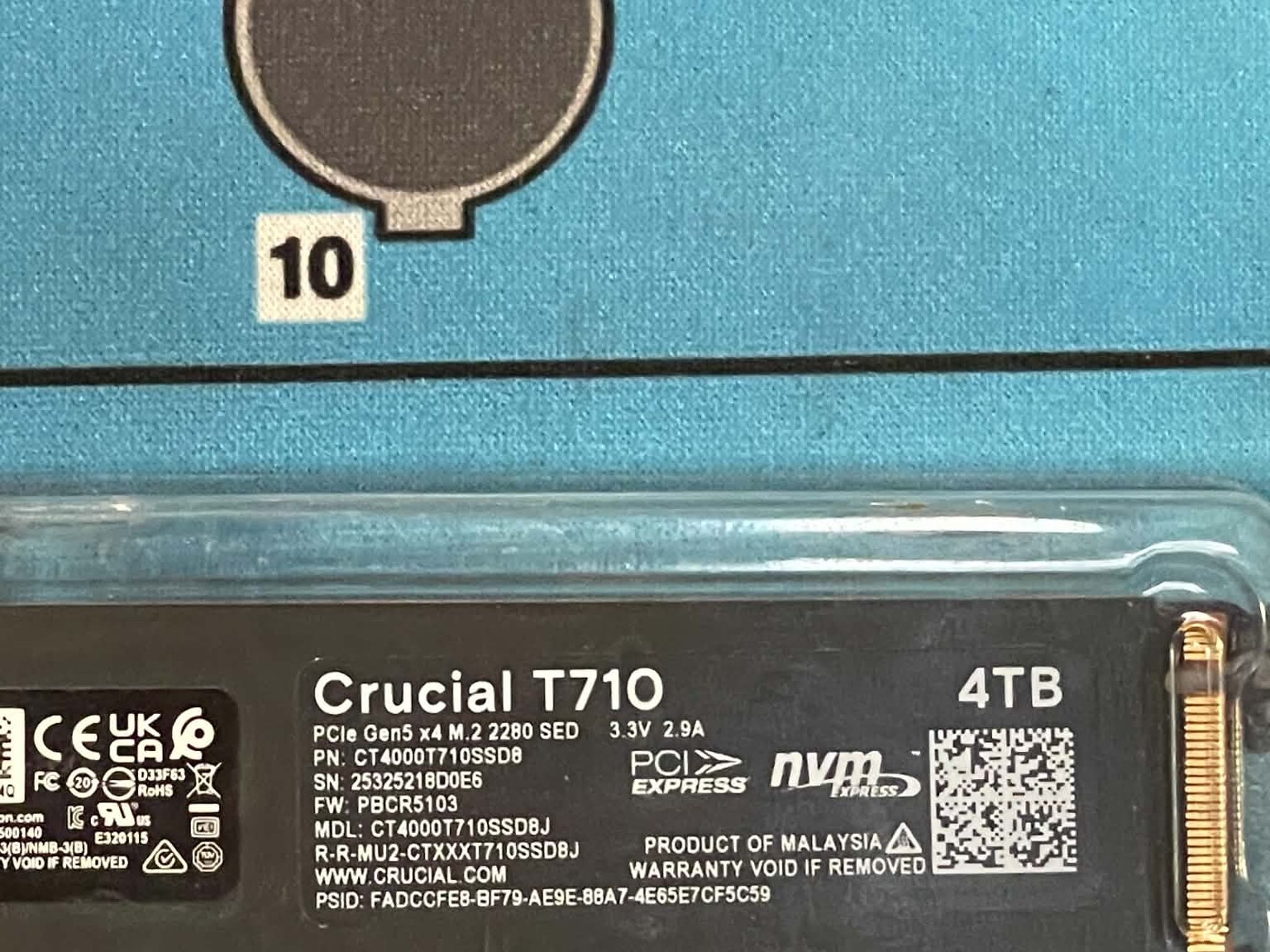Crucial T710 4tb NVME