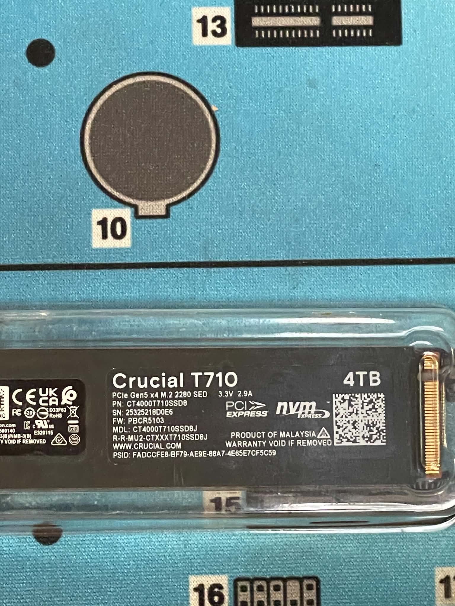 Crucial T710 4tb NVME