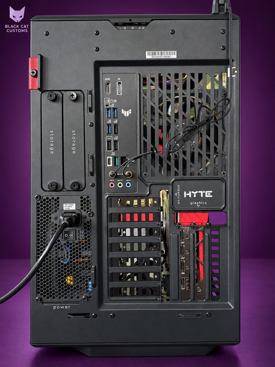 Black Cat Customs Nocturne | Ryzen 7 9800X3D | RTX 5070 Ti MSI MLG | 32GB DDR5 | 2TB Gen5 NVME