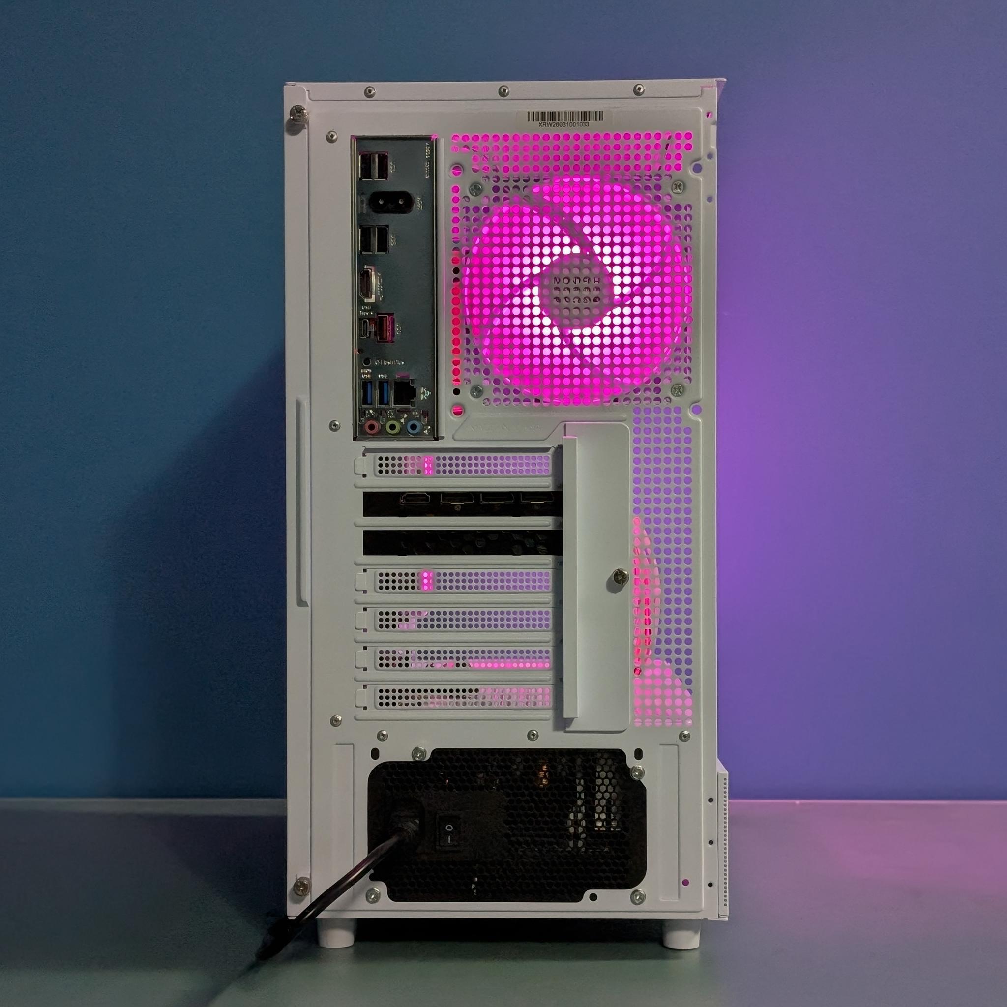 Pink & White Gaming PC | RTX 3060 Ti | Ryzen 5 5500 | 16GB RAM | NVMe SSD