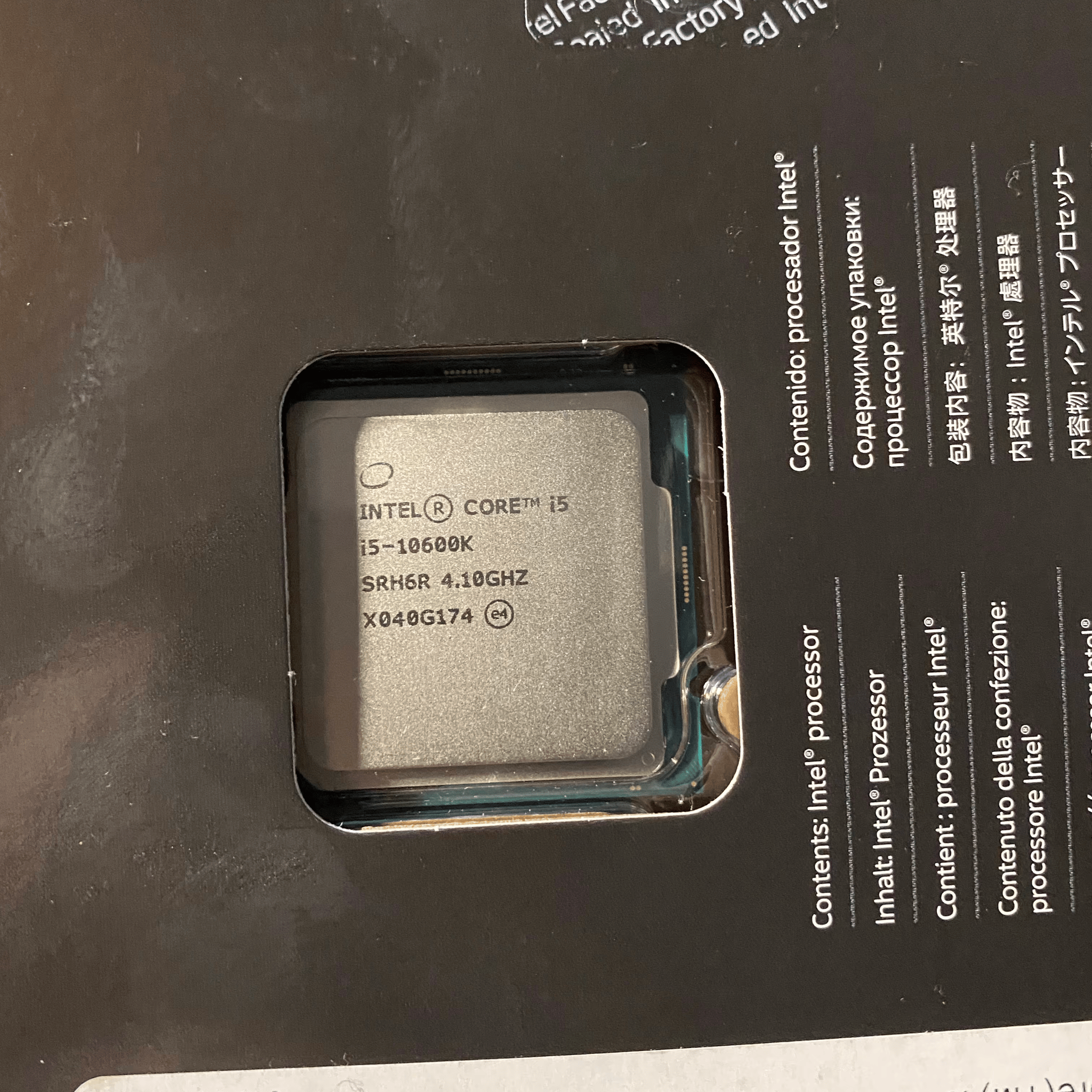 Like New - Intel Core i5-10600K 4.1GHz 6-Core 12-Thread Processor