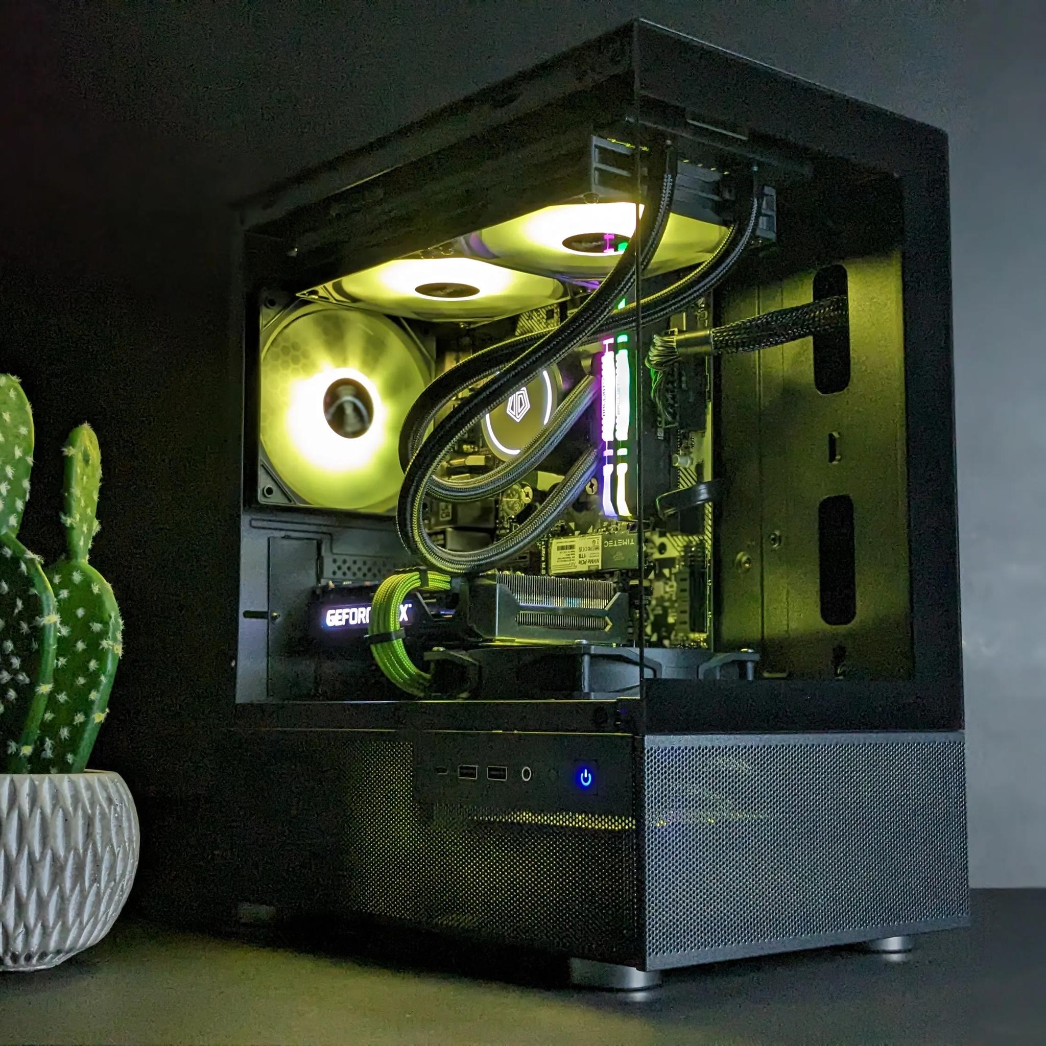 Liquid-Cooled Gaming PC⚫️ RTX 3060 12GB⚫️Ryzen 5 5500⚫️ 16GB RAM⚫️ 1TB M.2. NVMe SSD⚫️ Windows 11