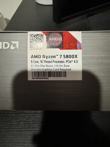 Brand New Ryzen 7 5800x