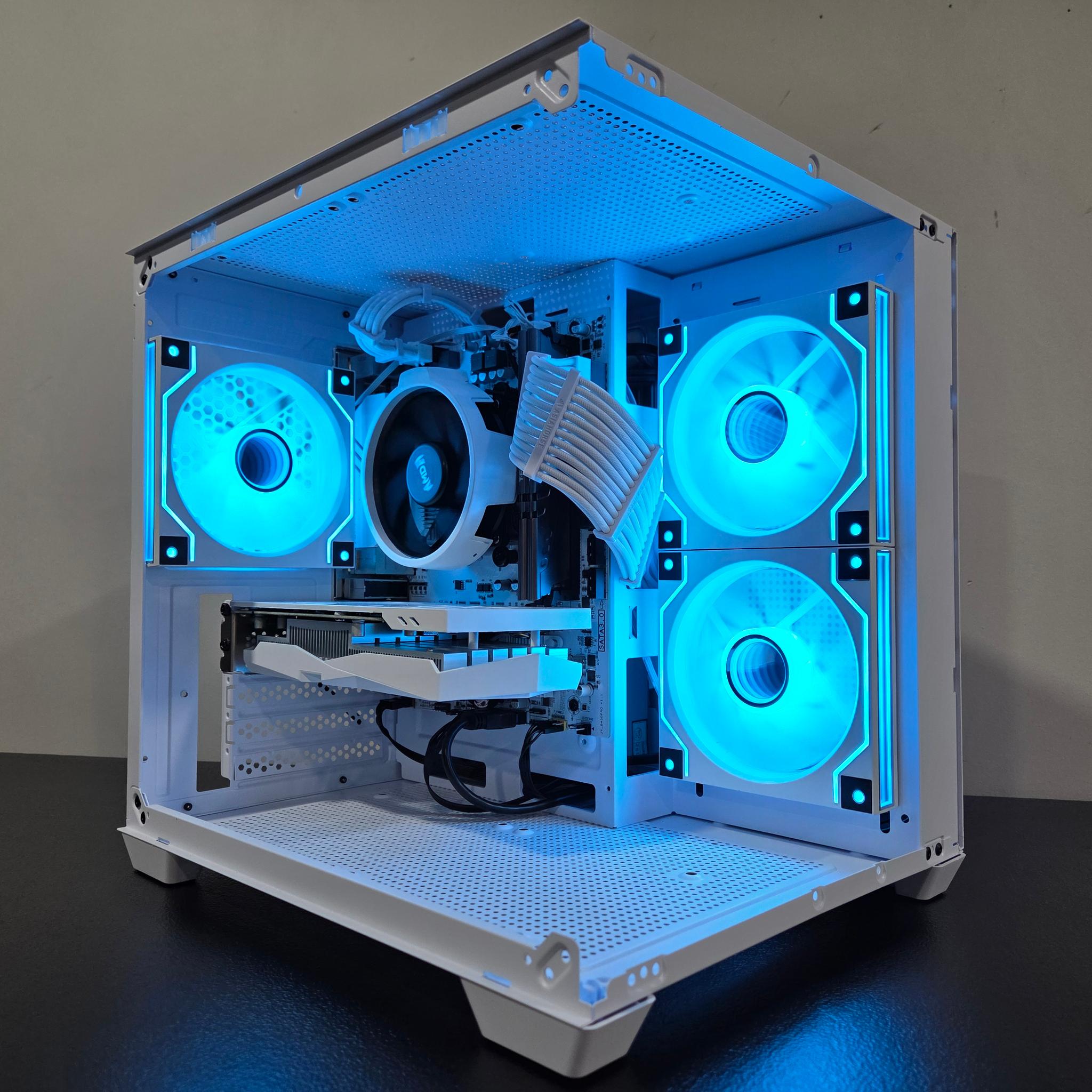 "THE ICE CUBE" Beautiful White Gaming PC | RTX 3050 | RYZEN 5 3600 | 16GB DDR4 RAM |