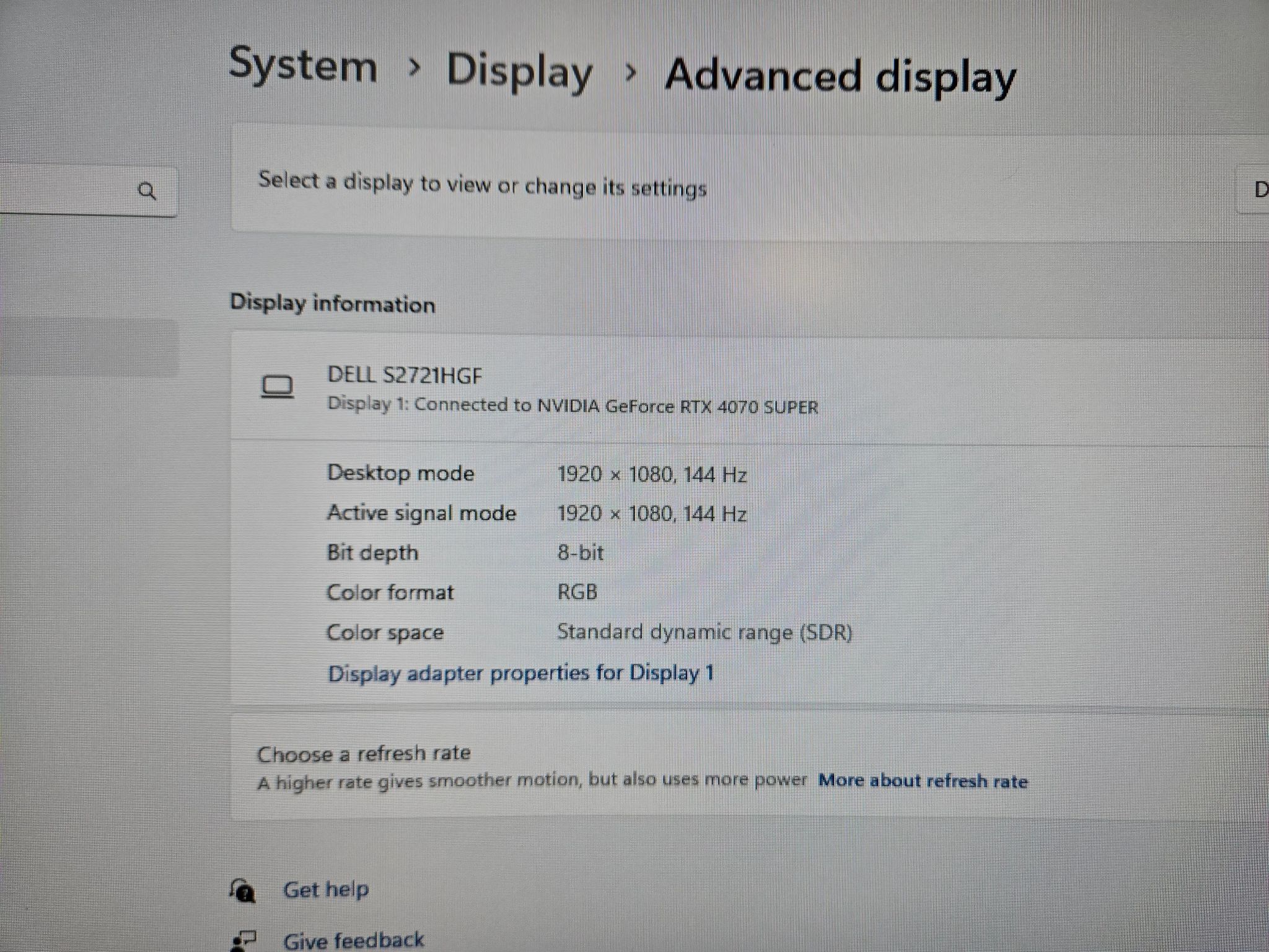 Dell 27 Curved Gaming Monitor – S2721HGF 144Hz