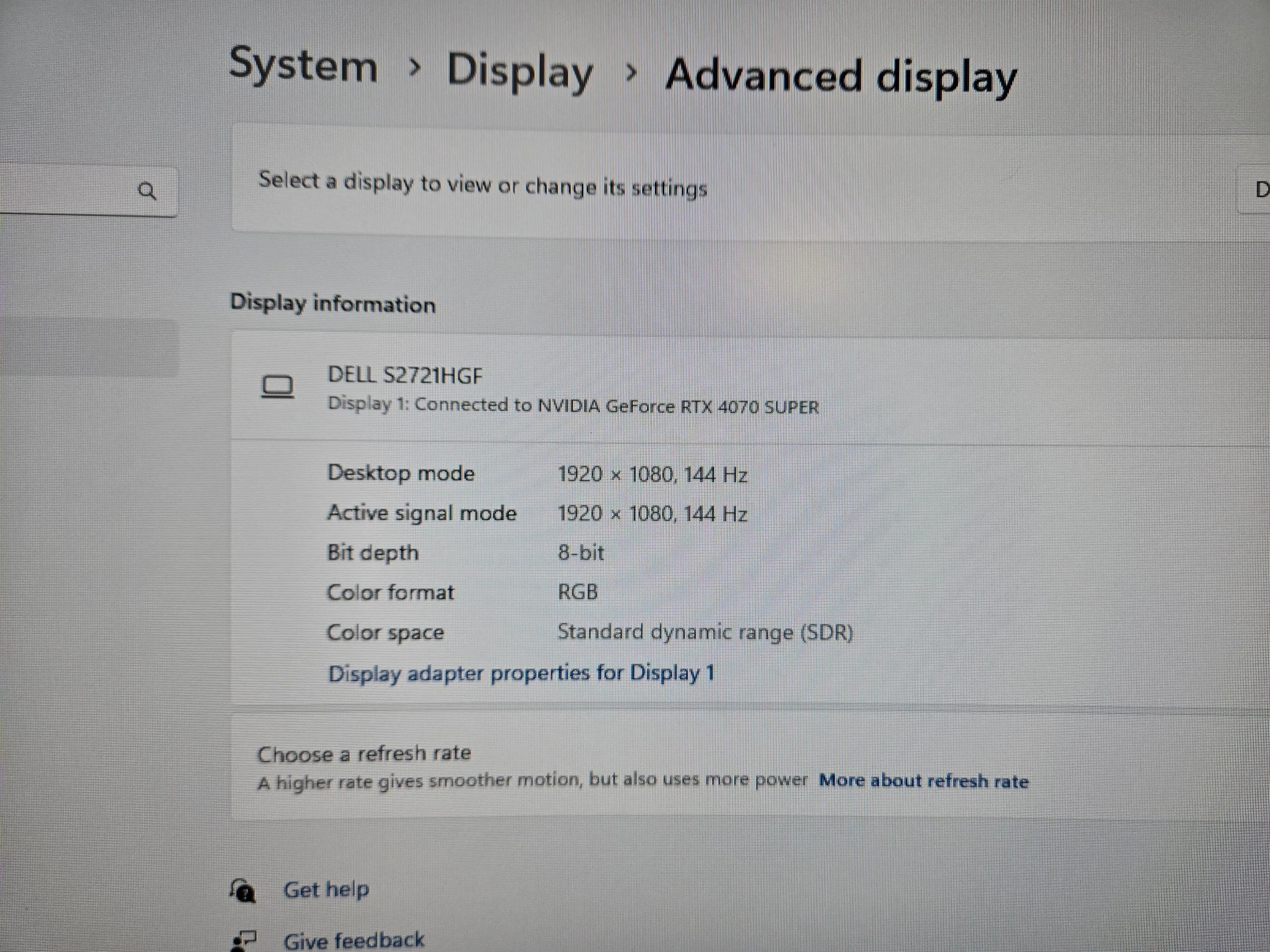 Dell 27 Curved Gaming Monitor – S2721HGF 144Hz