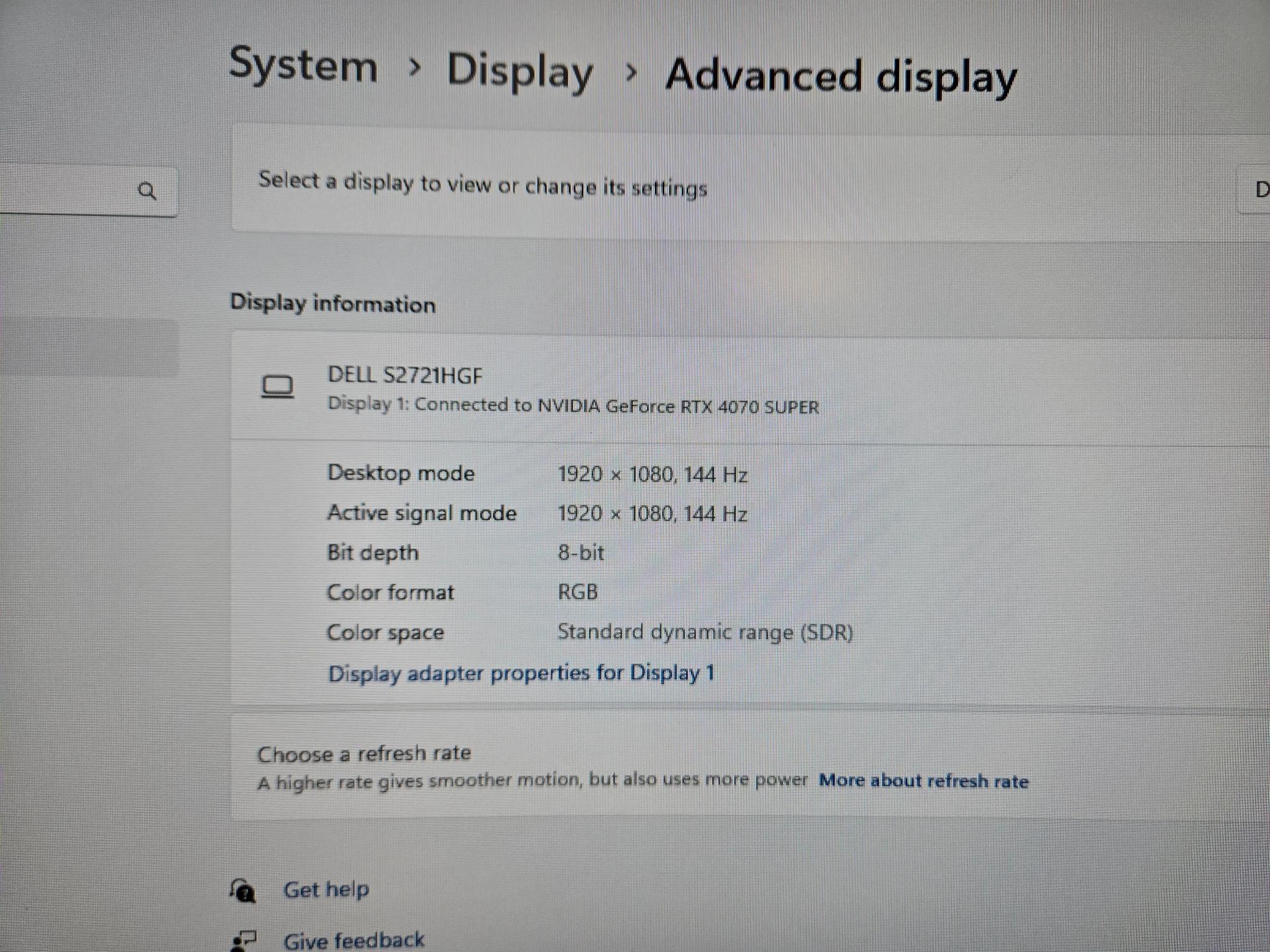 Dell 27 Curved Gaming Monitor – S2721HGF 144Hz