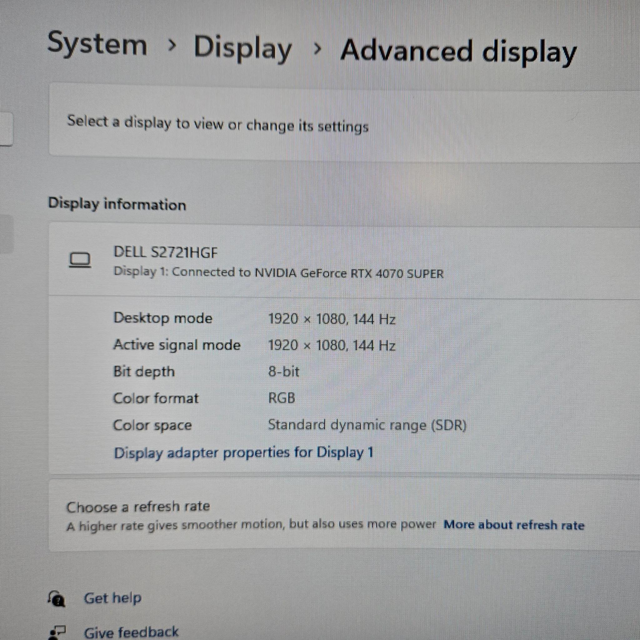 Dell 27 Curved Gaming Monitor – S2721HGF 144Hz