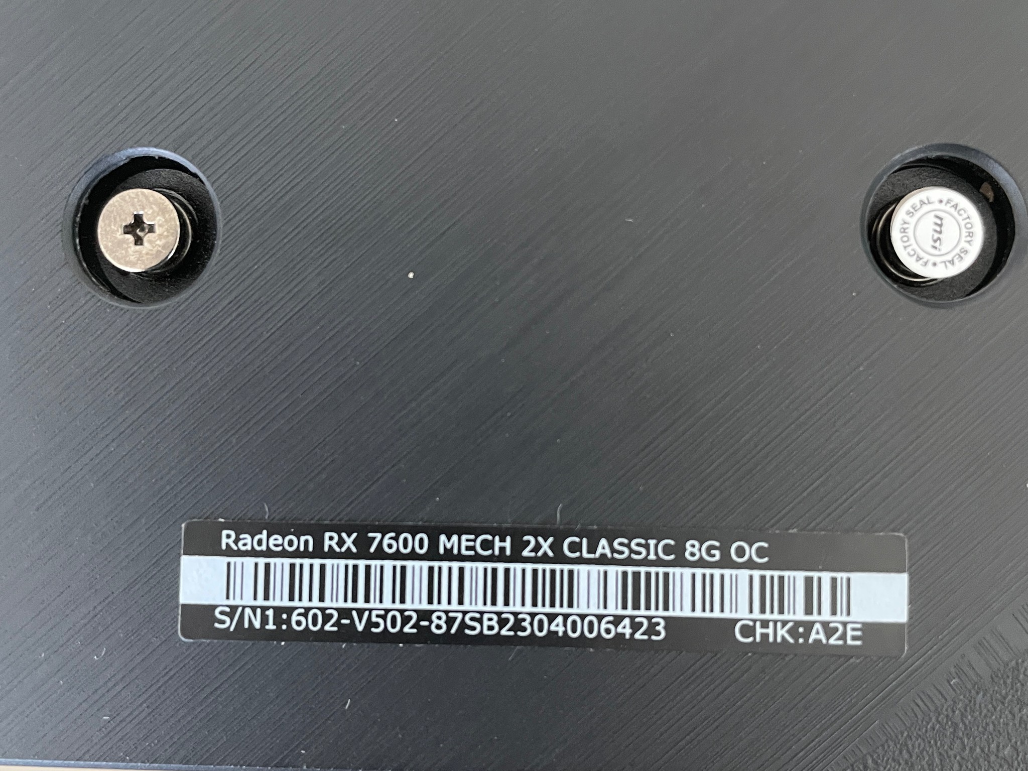 Radeon RX 7600 8 GB VRAM | MSI MECH 2X CLASSIC OC