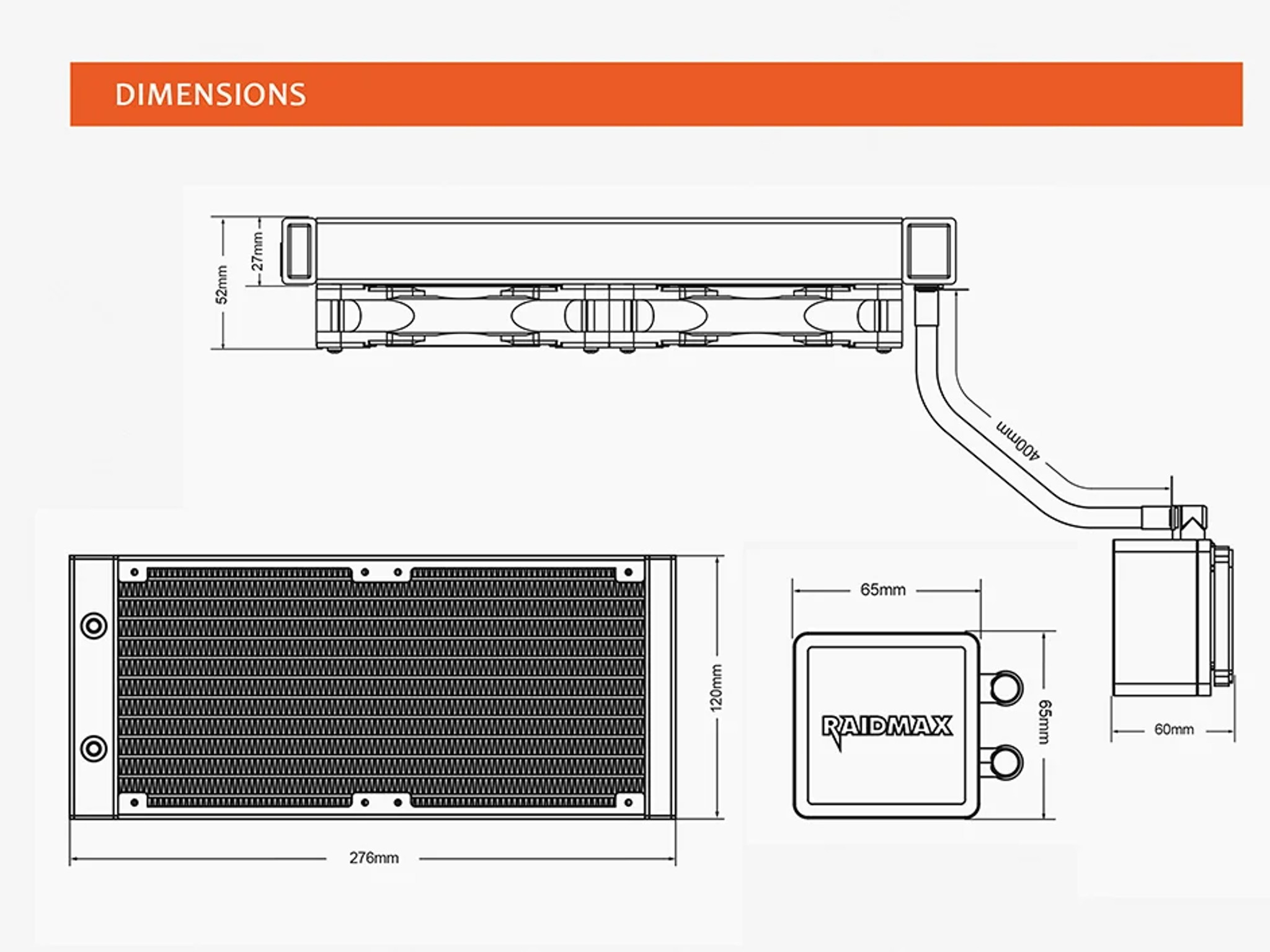 RAIDMAX TORNADO LC240 AIO COOLER! ARGB 240MM AIO CPU COOLER!