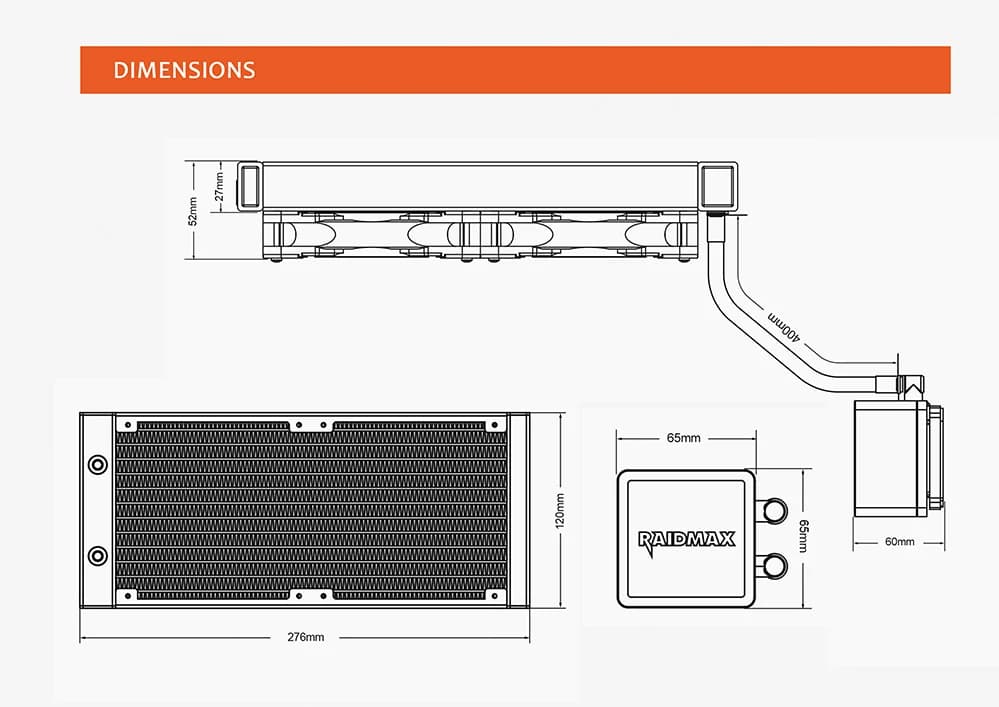 Raidmax Tornado LC240 ARGB AIO Cooler and Raidmax Vortex 700w PSU(OEM) Combo Deal!