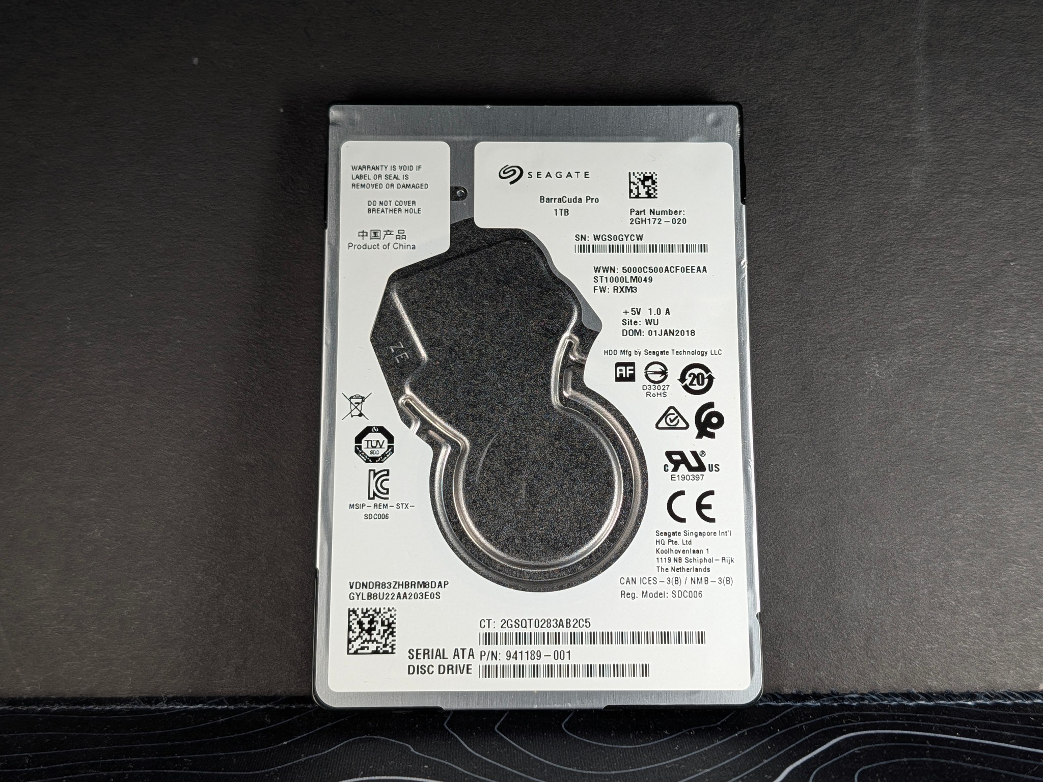 1TB Seagate Barracuda Pro 2.5" HDD
