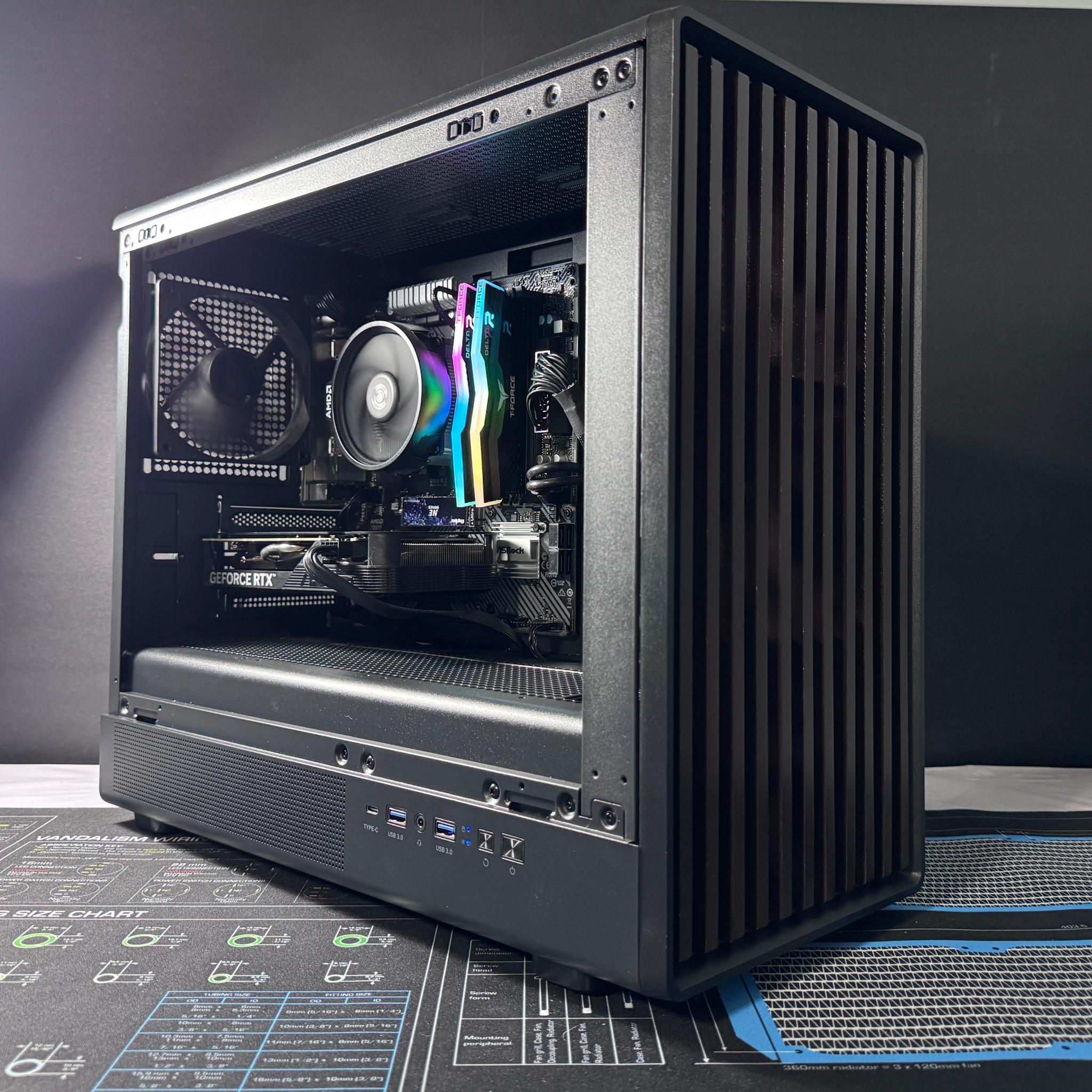 🪵WOODLAND🪵 Gaming PC | AMD Ryzen 5 3600 | 16GB | RTX 4060 | 1TB SSD | Win11 | Wi-Fi