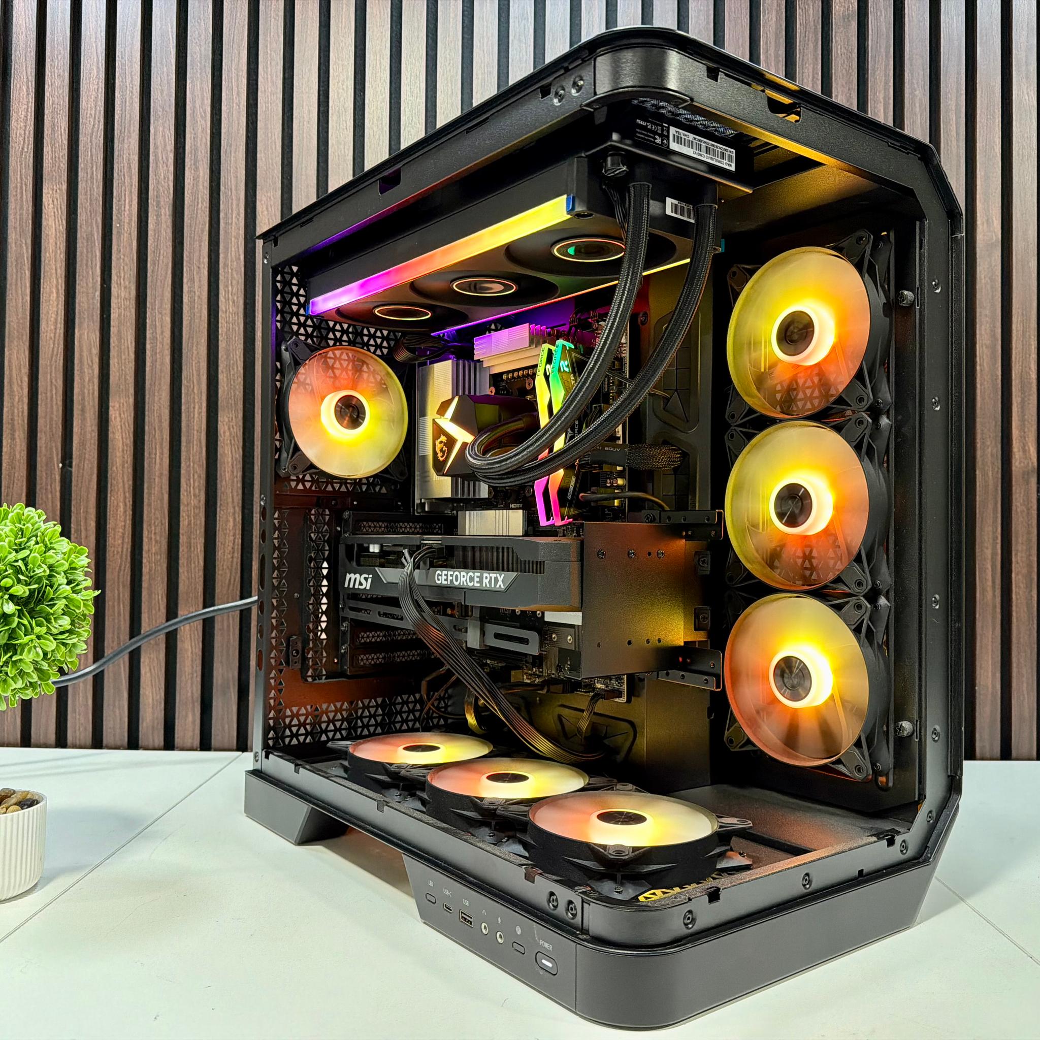 MSI Vision ZS 9NVV-1275US RTX 5080 | Ryzen 9800X3D | 64GB DDR5 | 2TB M.2 | 850 Watt Gold PSU | AIO