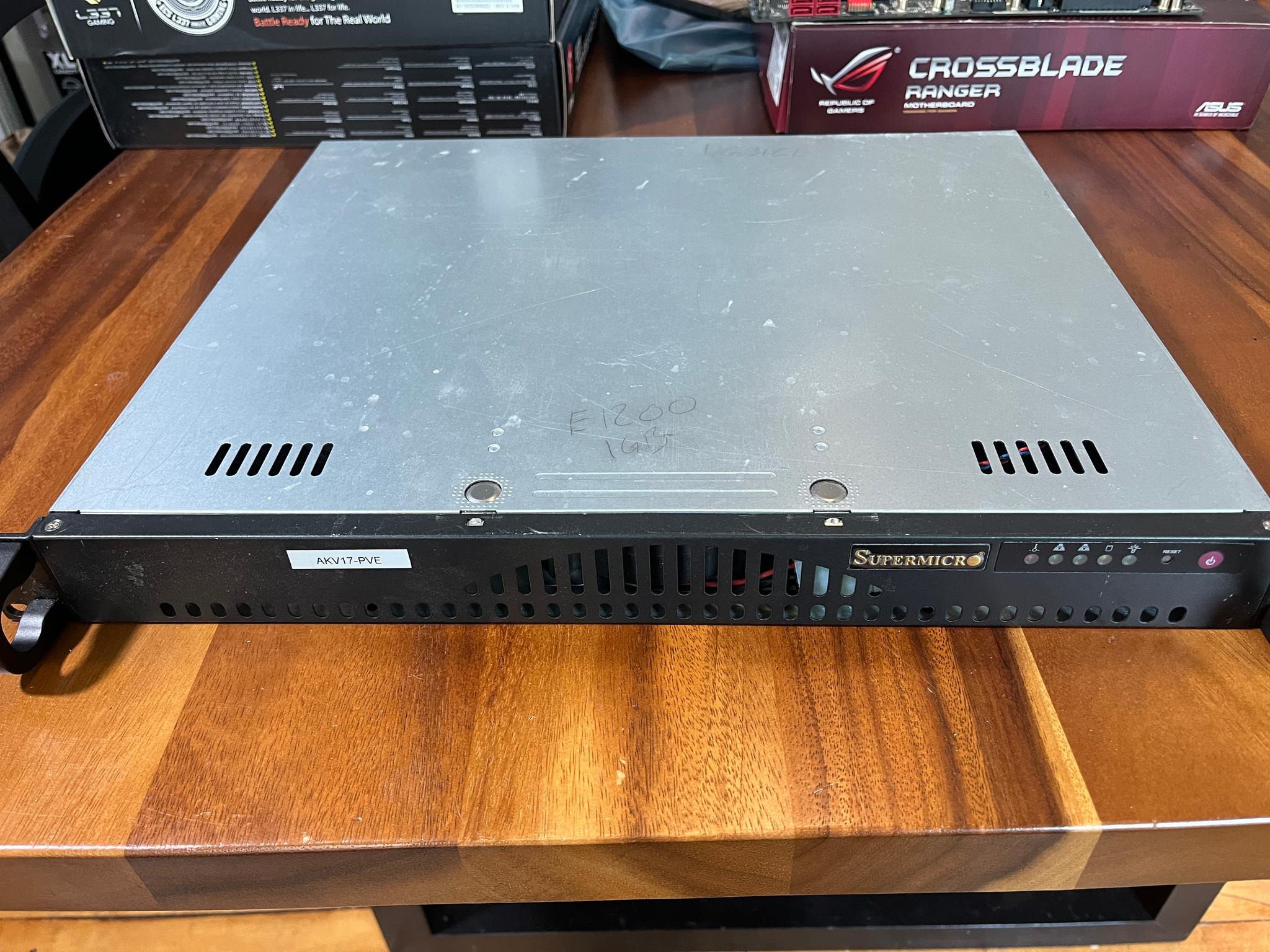Supermicro CSE-512 1U Rack Mount Chassis 14.5" Mini ATX w 260W Power Supply