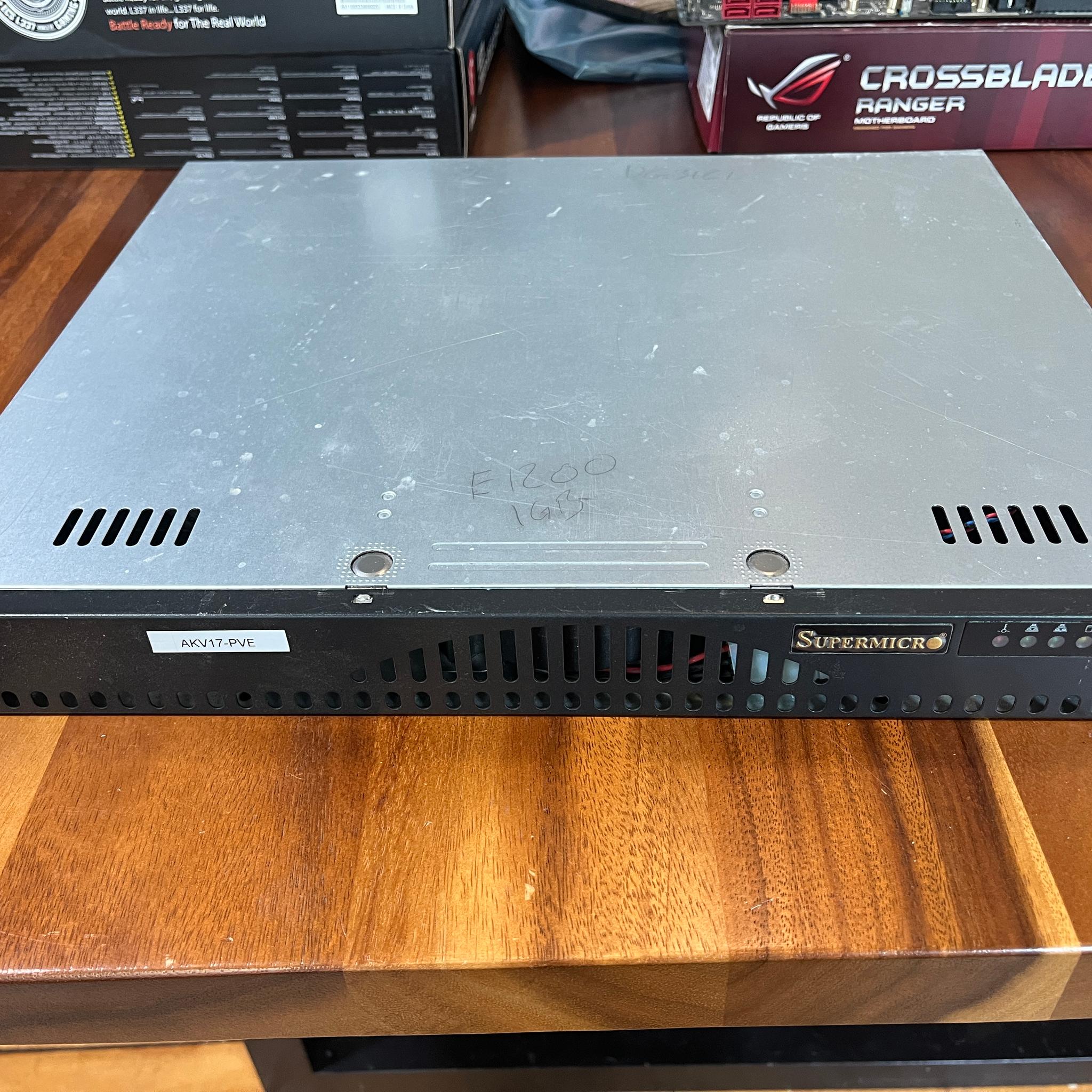 Supermicro CSE-512 1U Rack Mount Chassis 14.5" Mini ATX w 260W Power Supply