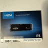 Crucial P3 500GB PCIe 3.0 NVMe M.2 SSD