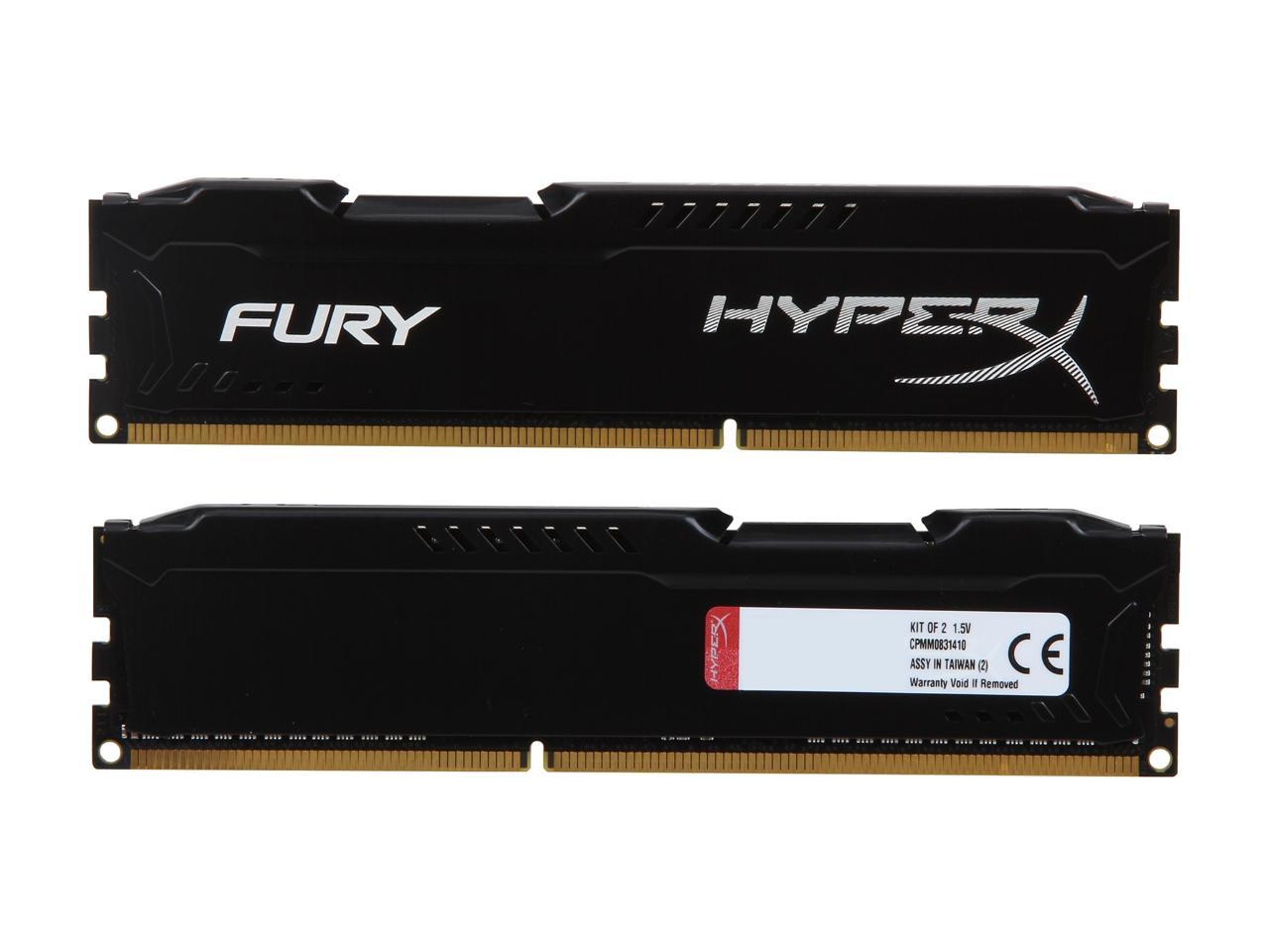 Kingston HyperX FURY Black Series 8GB 1333MHz DDR3 CL9 DIMM (Kit of 2x 4GB) memory