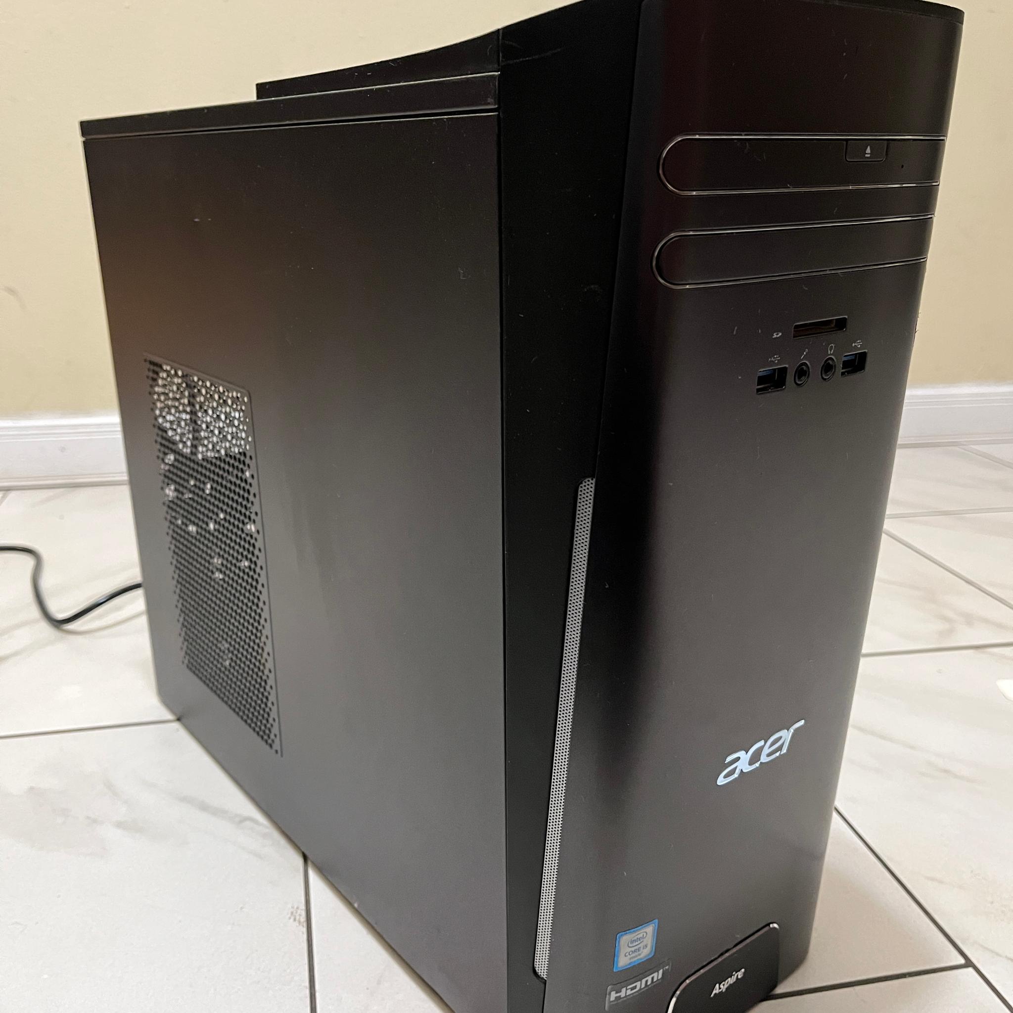 🟢🔥Budget Acer Aspire Gaming PC - GTX 1060 6GB, Intel i5-6400, 16GB RAM, 1.2TB Storage w/ Wi-Fi 🖥️🔵