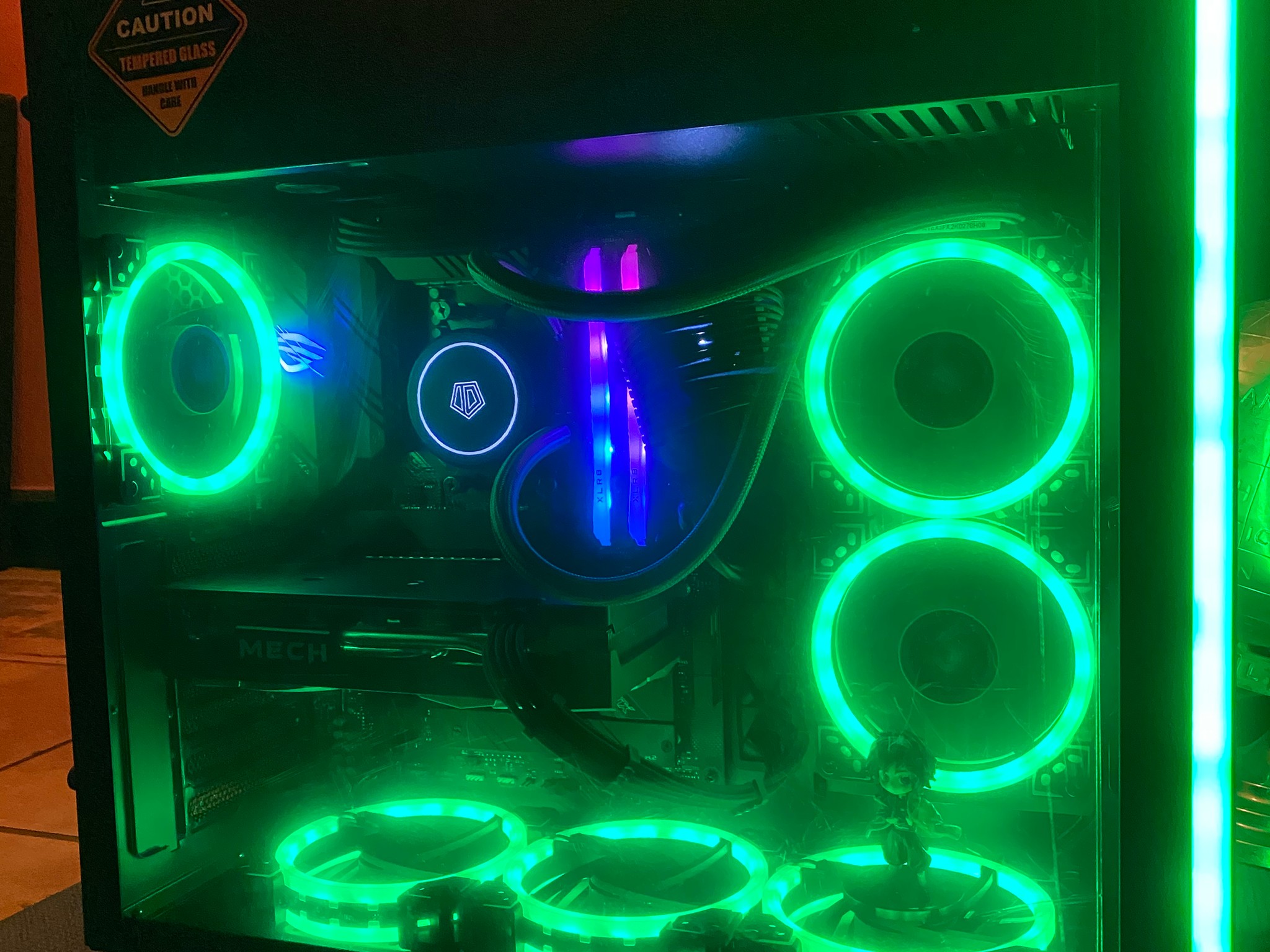 (Liquid💦Cooled)| Ryzen 5 6-Core AMD| RX6600| 16GB XLR8 DDR4 RGB RAM| 500GB NVMe SSD| Windows 11