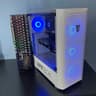Intel i7 White Gaming PC | GTX1660Ti / 16GB / 1TB  SSD, Win 11 Pro + Wi-Fi