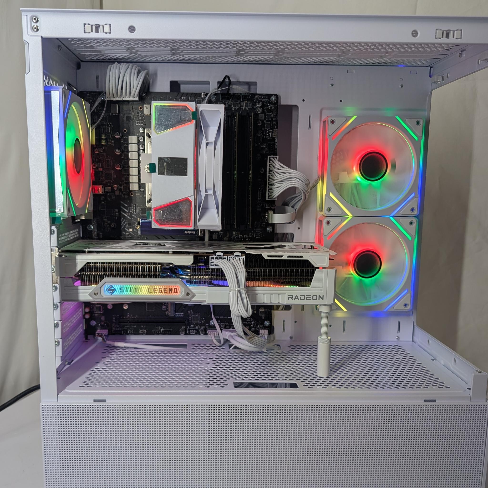 ALL WHITE | 9070XT 16GB | RYZEN 5 7500F | 1000W POWER SUPPLY