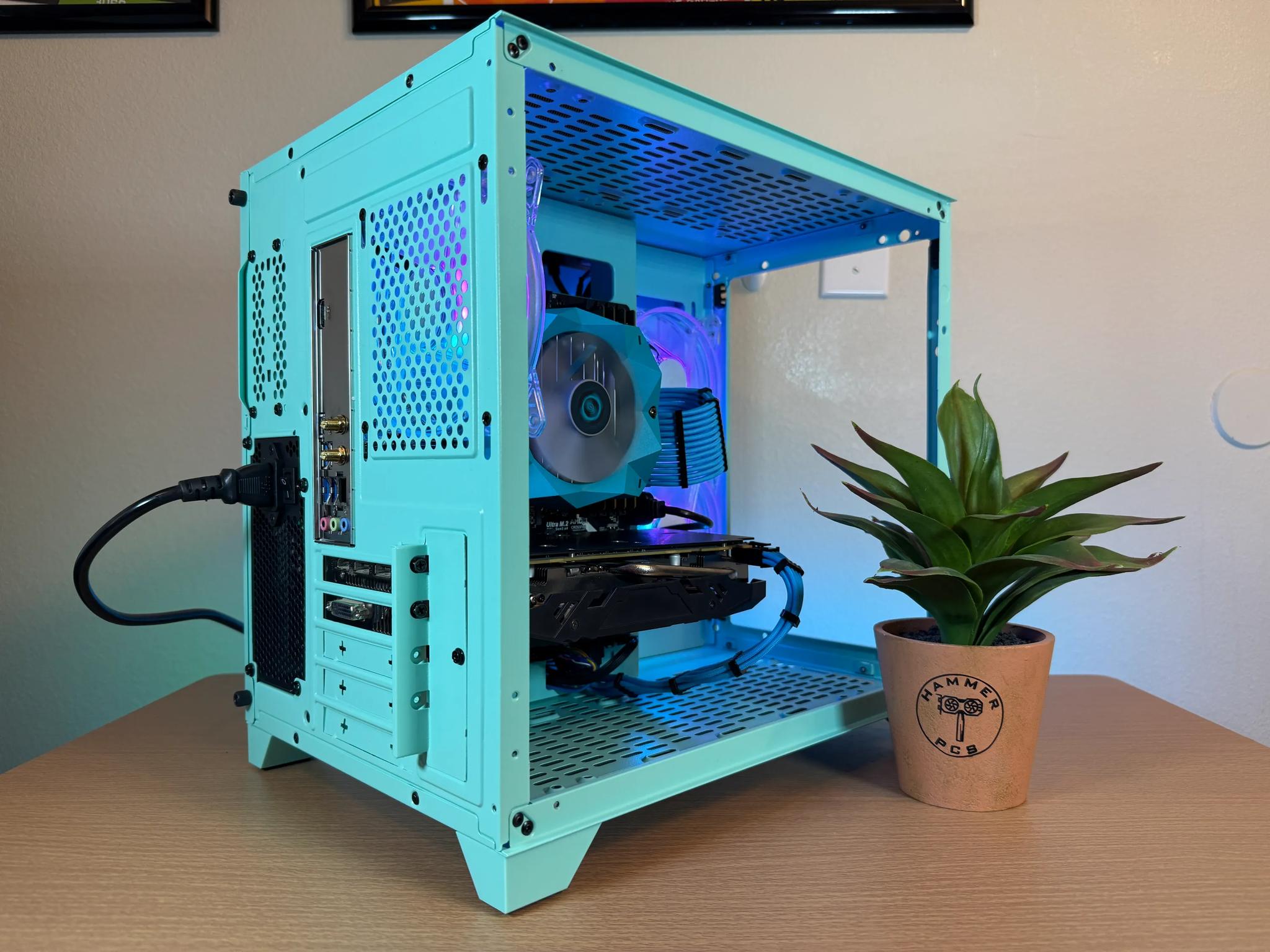 ❄️🩵MINT Themed Gaming PC❄️🩵| Windows 11, Intel i5, RX 580 | Fortnite, GTA V, Valorant, More!