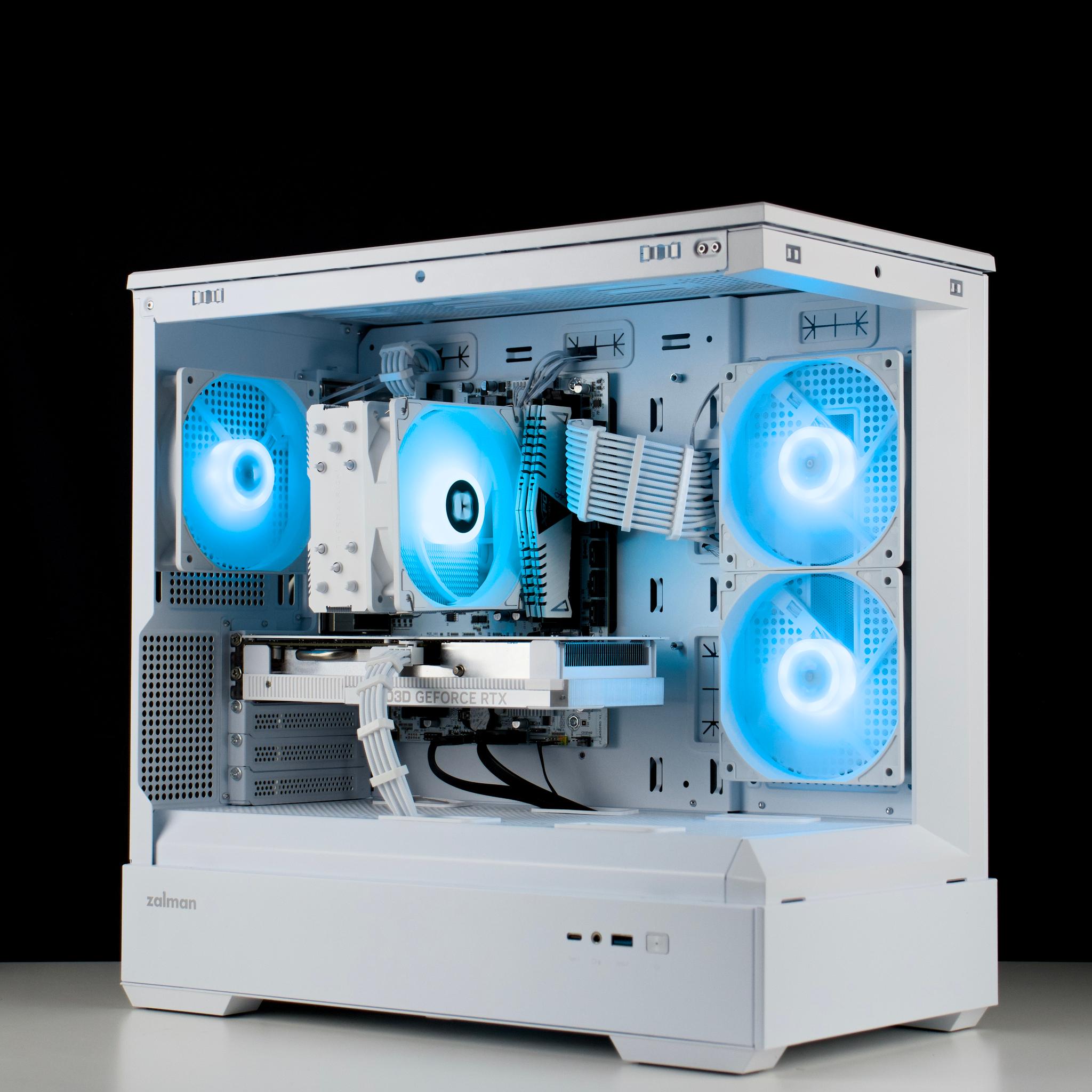 🧊❄️🧊 Whiteout Gaming PC – RTX 4060 , Ryzen 5 5500, 16GB RAM, 1TB SSD - WiFi, BlueTooth 🧊❄️🧊