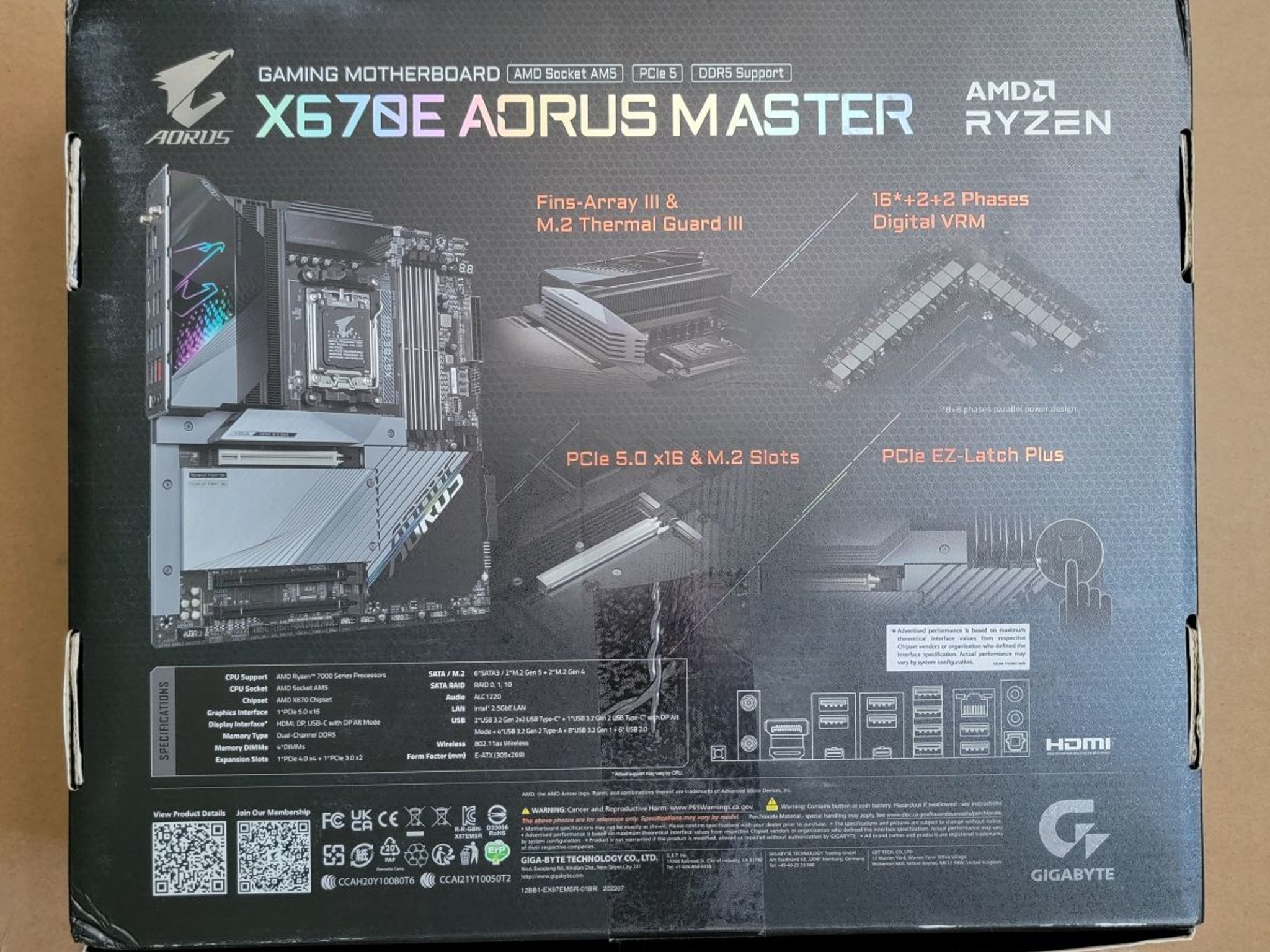 GIGABYTE X670E AORUS Master - Used