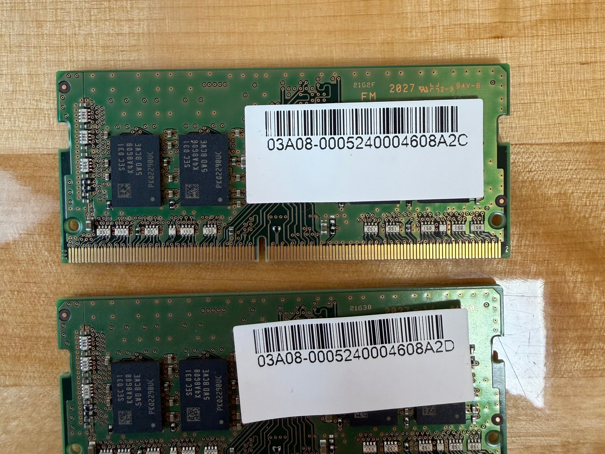 Samsung 16GB (2x8GB) DDR4-3200 PC4-25600 1Rx8 SO-DIMM Laptop RAM M471A1K43DB1-CWE