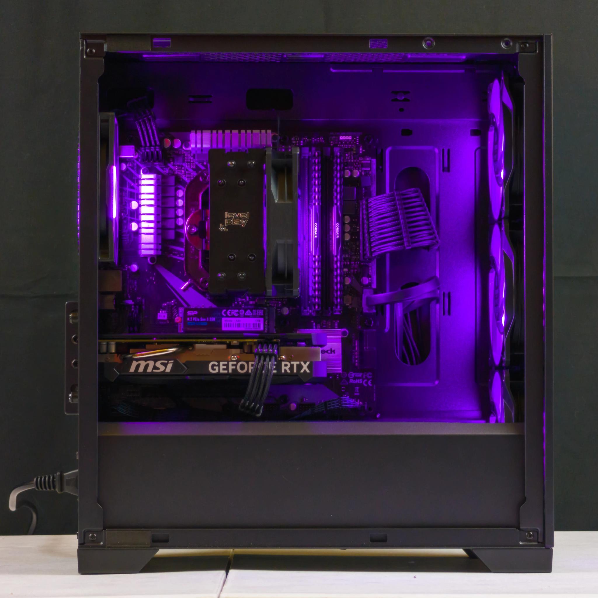 💜🖤 RTX 4060 / Ryzen 5 5500 / 32GB Gaming PC 🖤💜