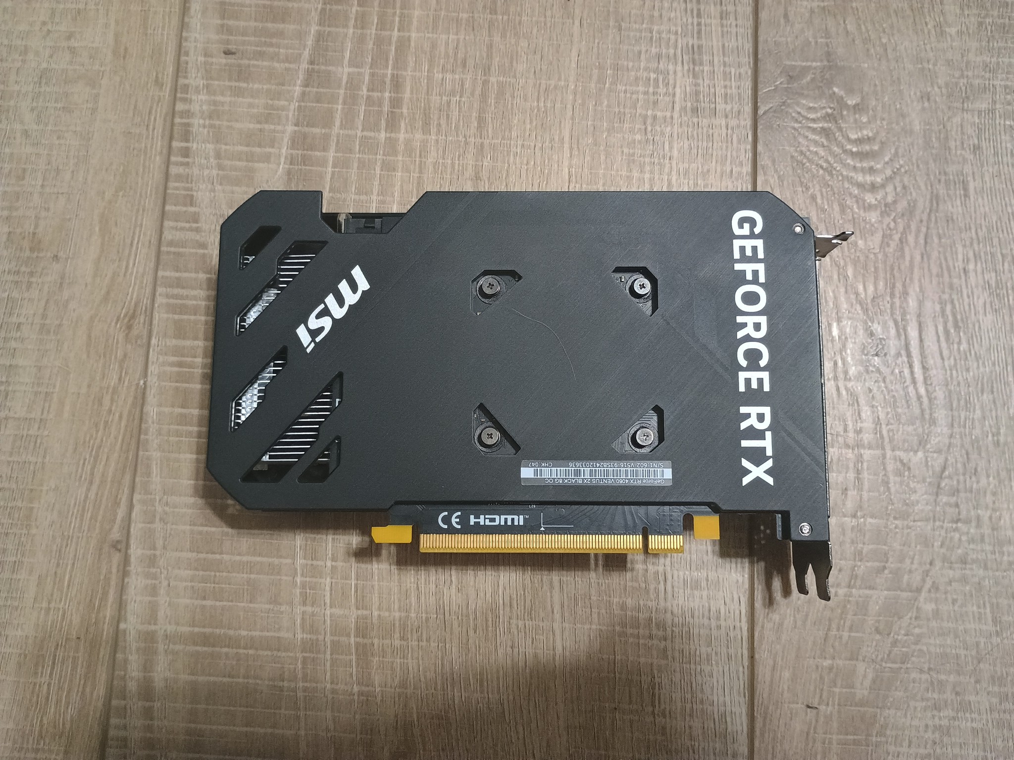 MSI VENTUS 2X BLACK GeForce RTX 4060