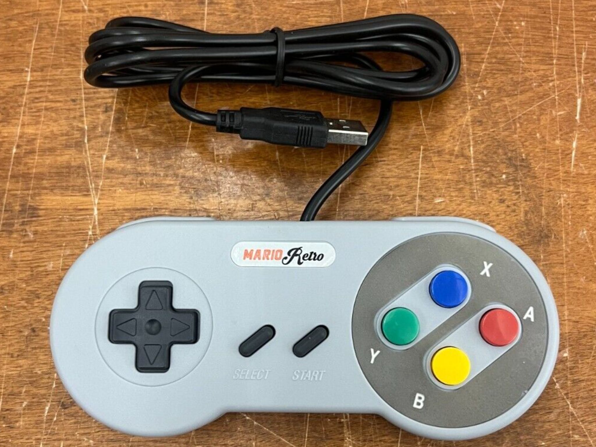 Mario Retro Super Nintendo Entertainment System(SNES)Style USB Controller for PC