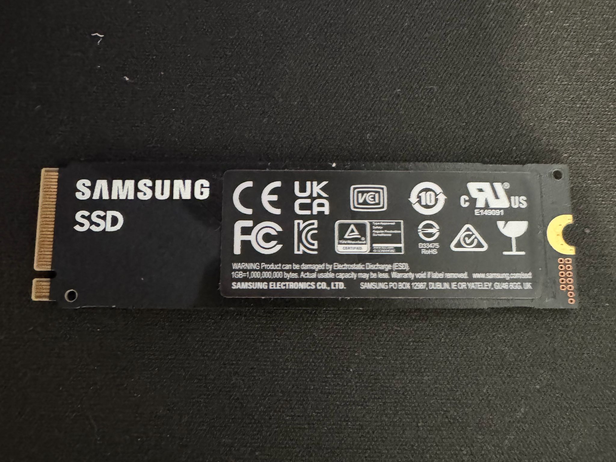 Samsung 1TB NVME SSD