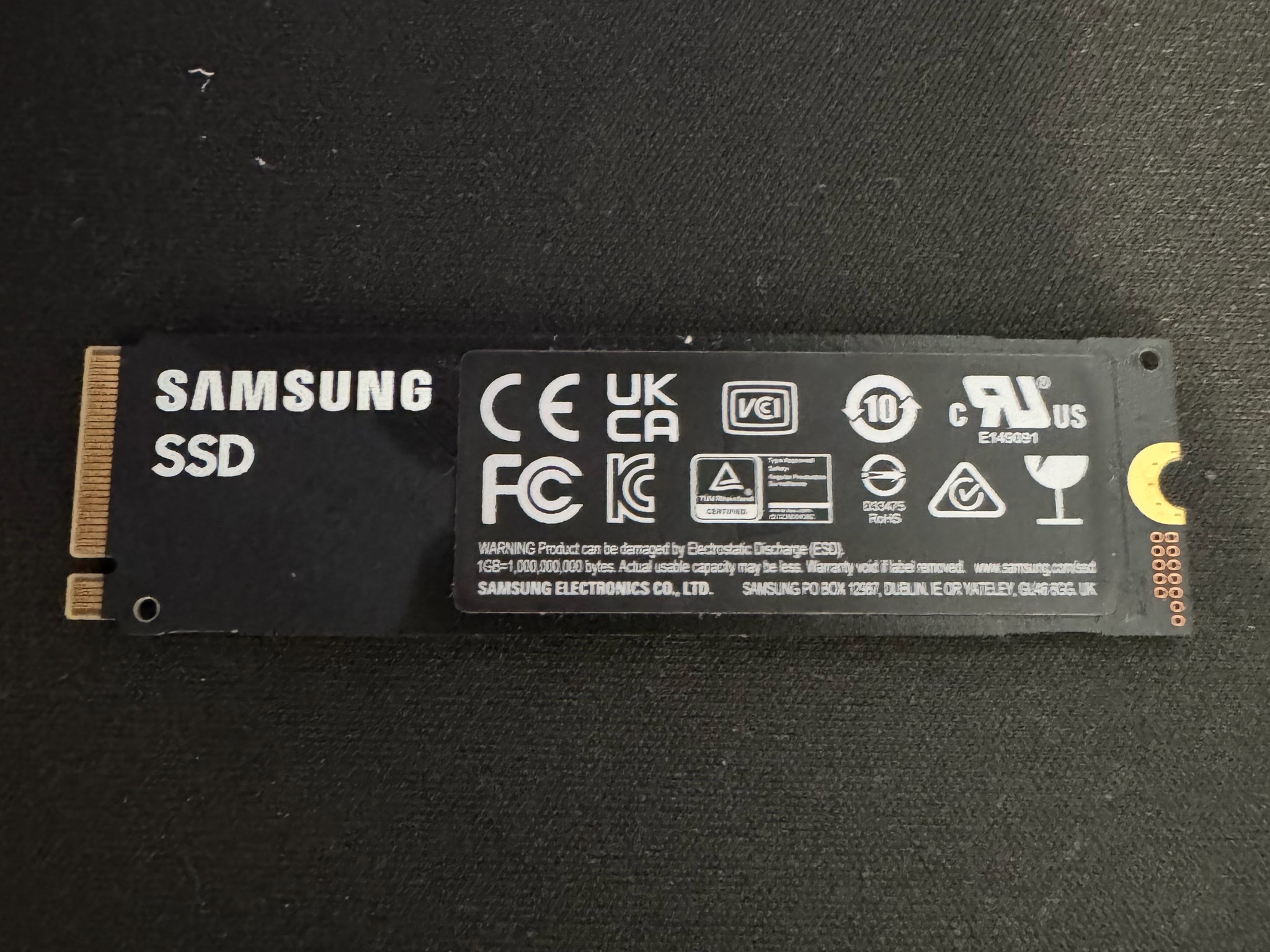 Samsung 1TB NVME SSD