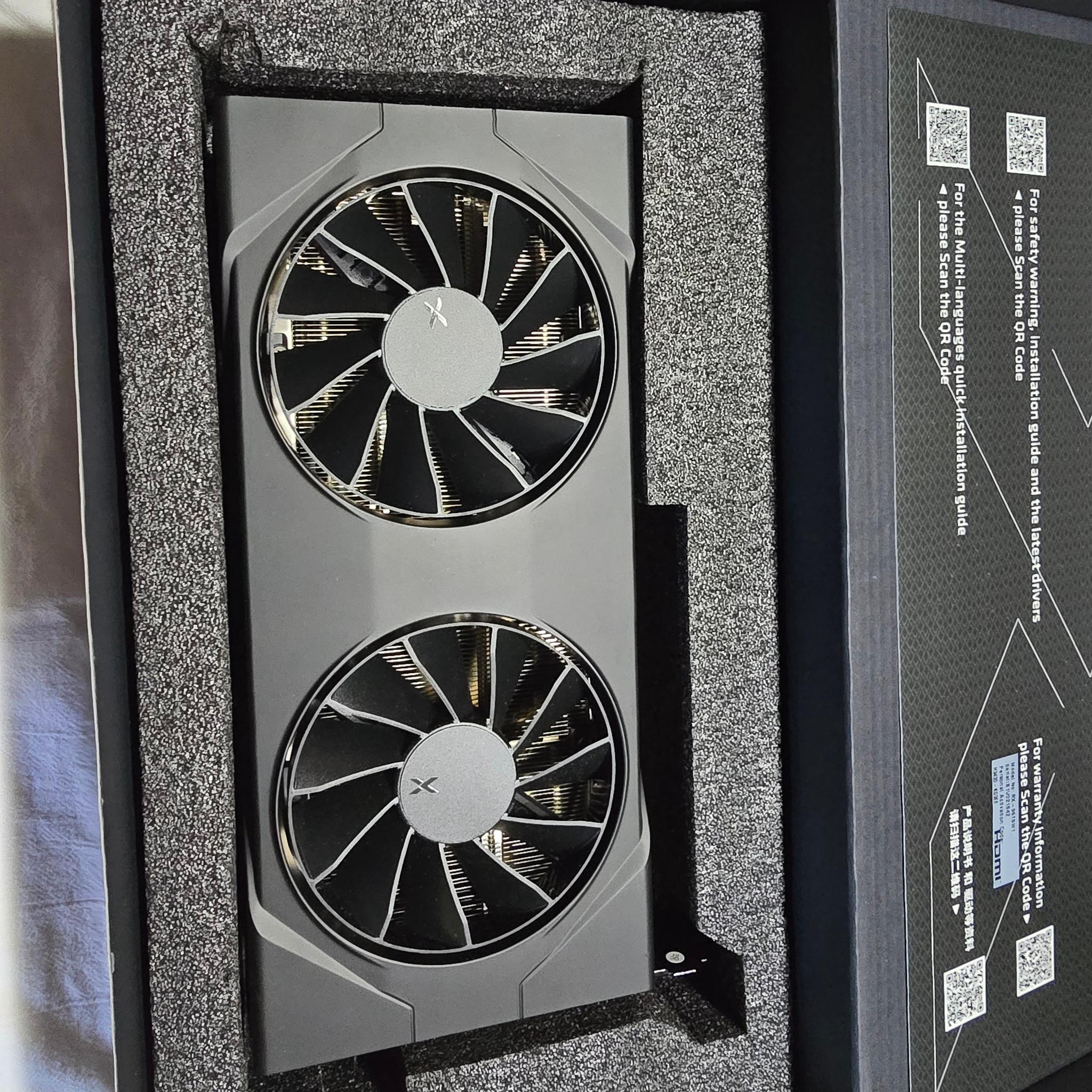 XFX Swift AMD Radeon RX 9060 XT OC Gaming Edition with 16GB GDDR6 HDMI 2xDP