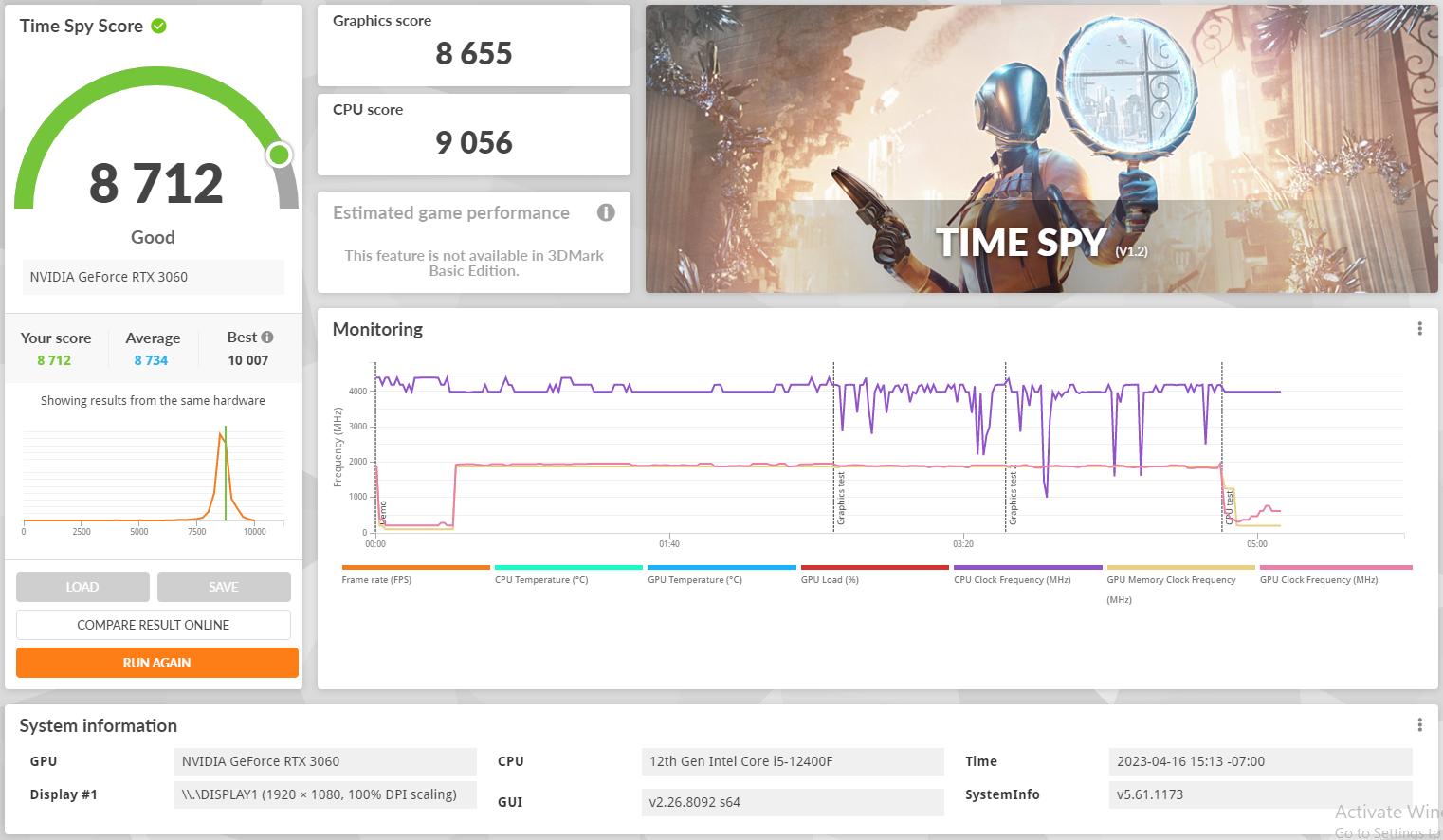 I5 12400f RTX 3060 itx gaming pc