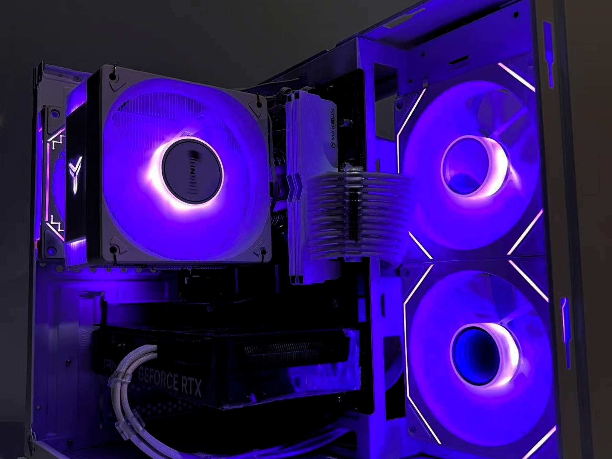 🔥Full-view design🔥 RTX 4060|R5-5600|1TB M.2|32GB RAM|ARGB Fans|WIFI||DepxTech Pre-Built PC