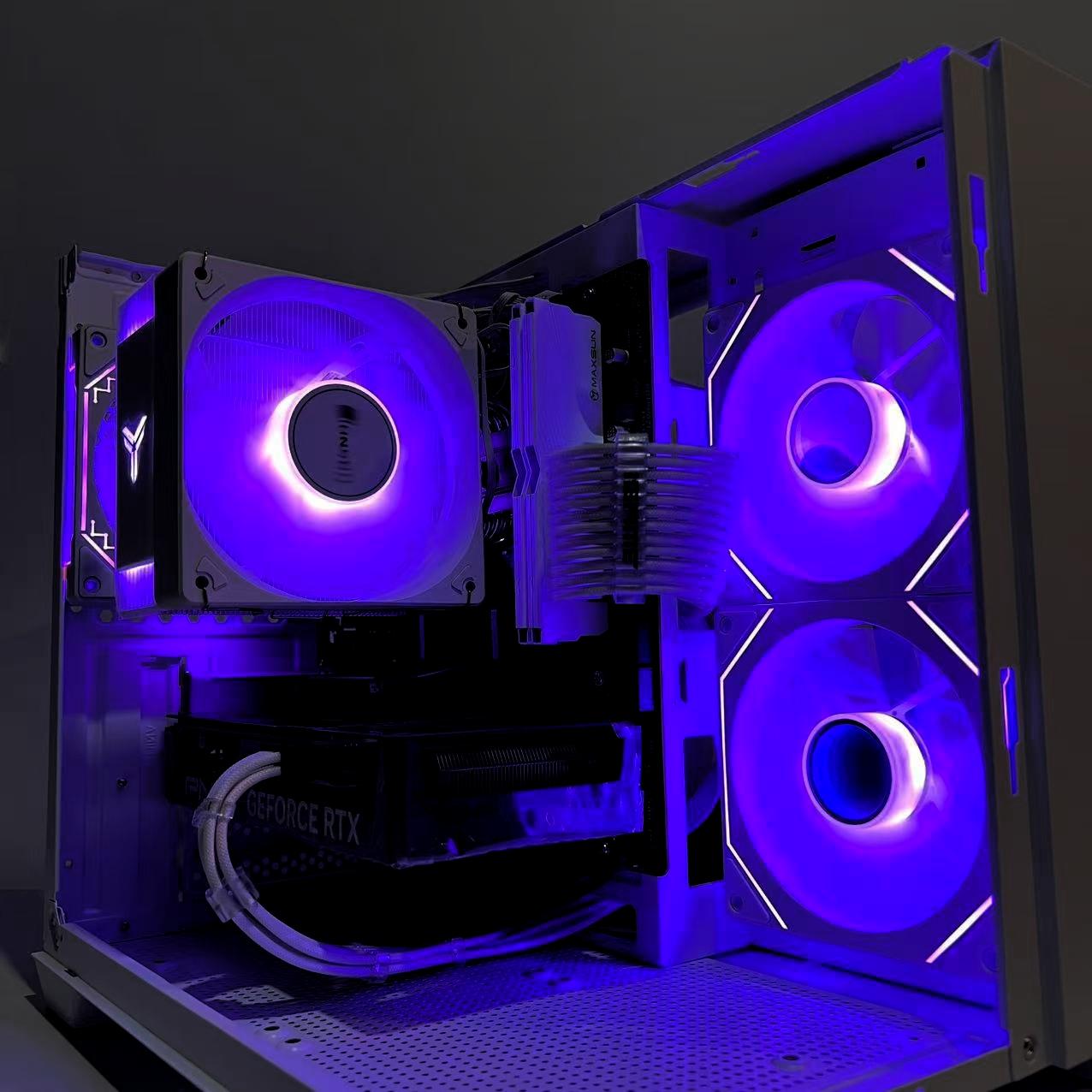 🔥Full-view design🔥 RTX 4060|R5-5600|1TB M.2|32GB RAM|ARGB Fans|WIFI||DepxTech Pre-Built PC
