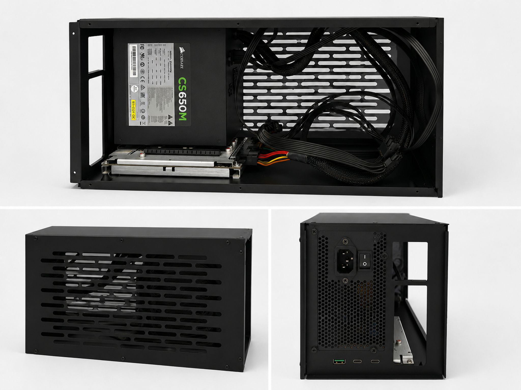TH3P4G3 eGPU Dock / Base + Cover + Corsair CS650M PSU Bundle*