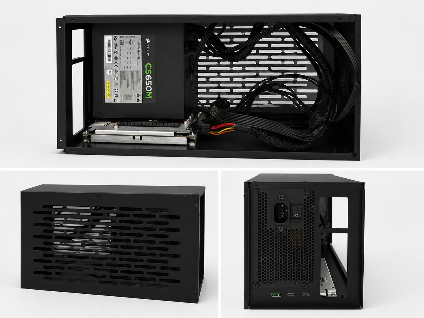 TH3P4G3 eGPU Dock / Base + Cover + Corsair CS650M PSU Bundle*