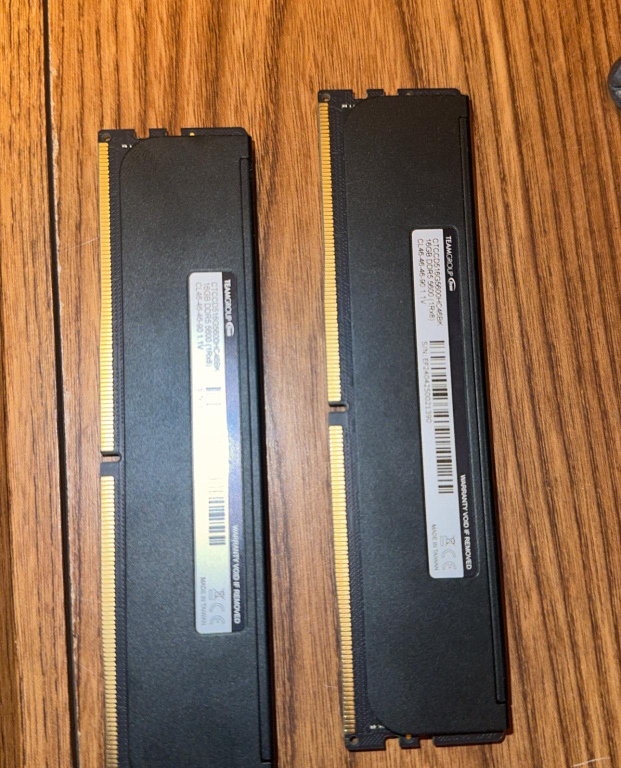 Teamgroup DDR5 32 GB 5600 CL 46 *Lightly Used*