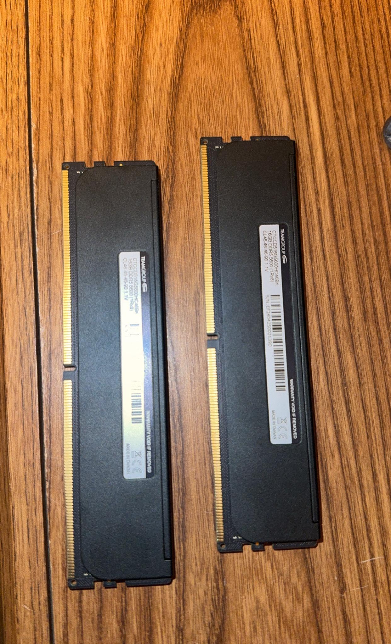 Teamgroup DDR5 32 GB 5600 CL 46 *Lightly Used*