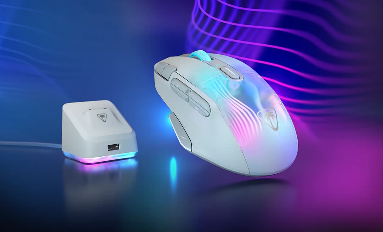 BNIB ROCCAT Kone XP Air – Wireless Customizable Ergonomic RGB Gaming Mouse - White