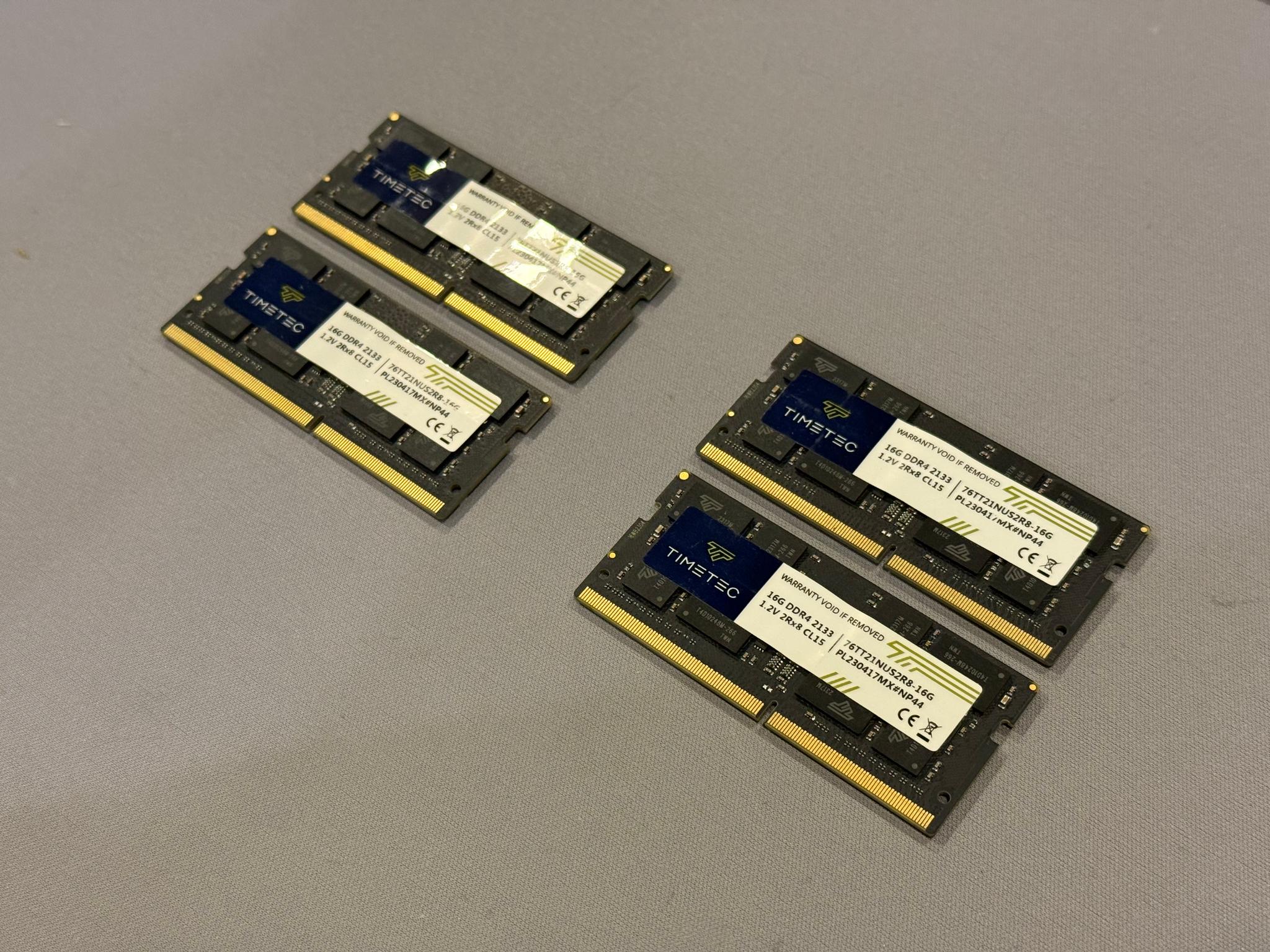 32GB (2x16GB) 2133MHz CL15 Timetec DDR4 SODIMM RAM