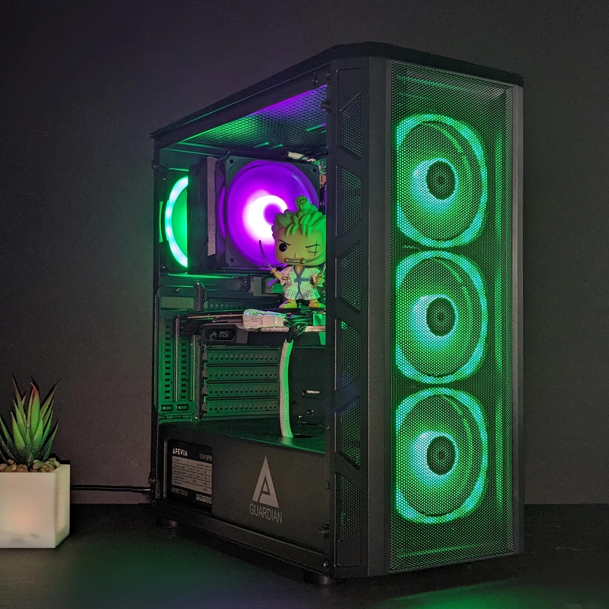 ⚔️🗡️Roronoa Zoro💚⚫️RX 5600XT⚫️ I5-8600@4.1GHz(6-Cores)⚫️16GB DDR4⚫️1TB PCIE NVMe⚫️Windows 11 Pro