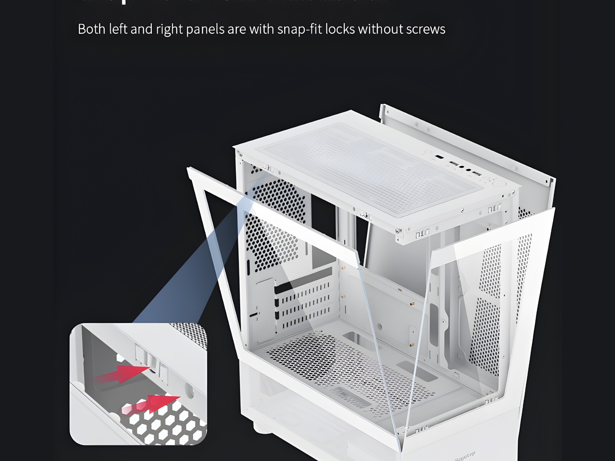 COMBO!!! SEGOTEP Endura Pro 240 M-ATX CASE  | Dual View| FROZEN 240 cooler with 4 HQ ARGB