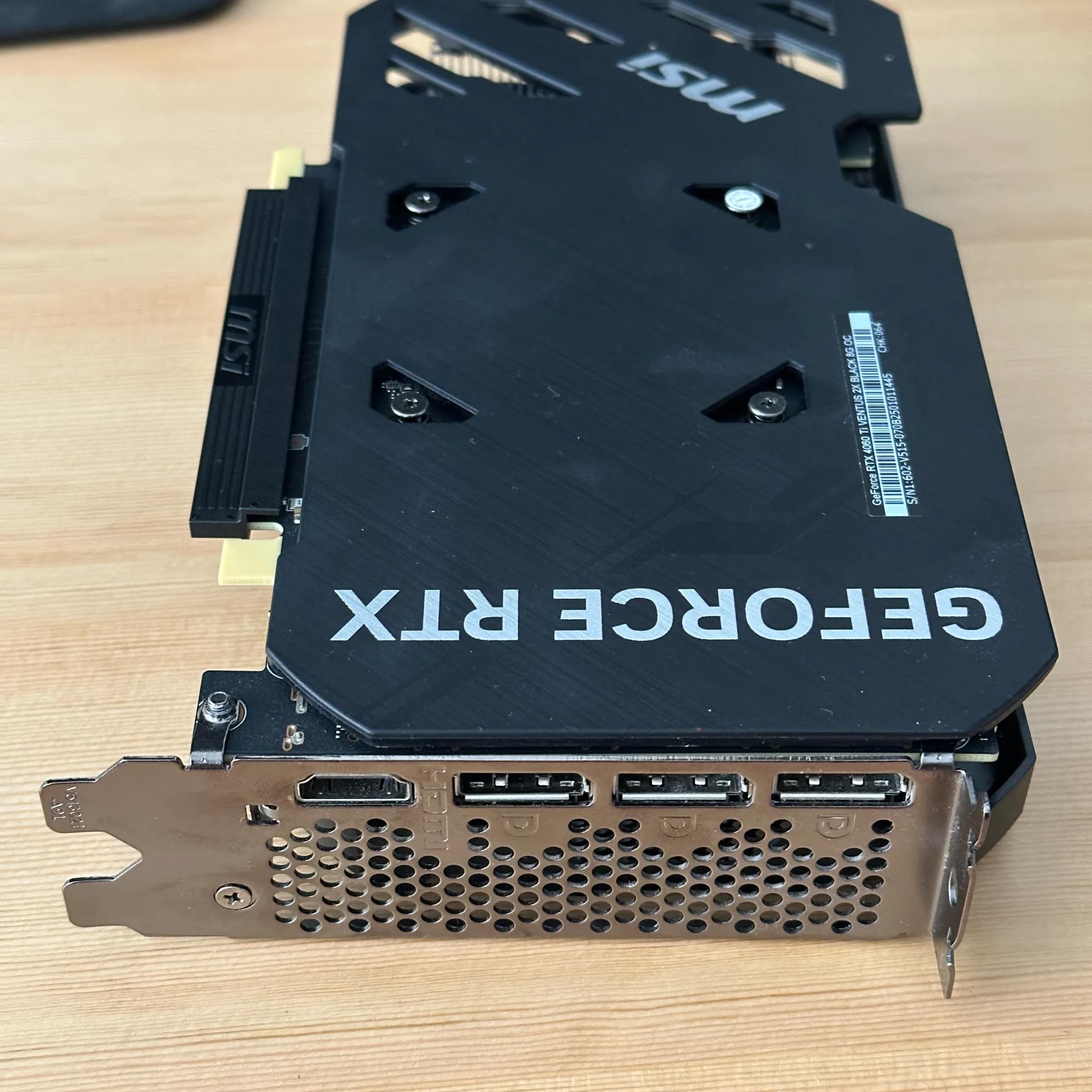 MSI GeForce RTX 4060 Ti Ventus 2x Black 8Gb OC