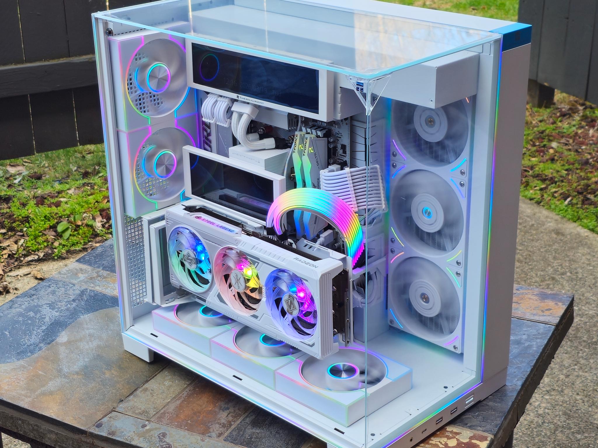 ☃️ High End Whiteout Gaming PC • AMD 9070XT • Ryzen 7 9850X3D • 32GB RAM • 2TB SSD • Plug n' Play