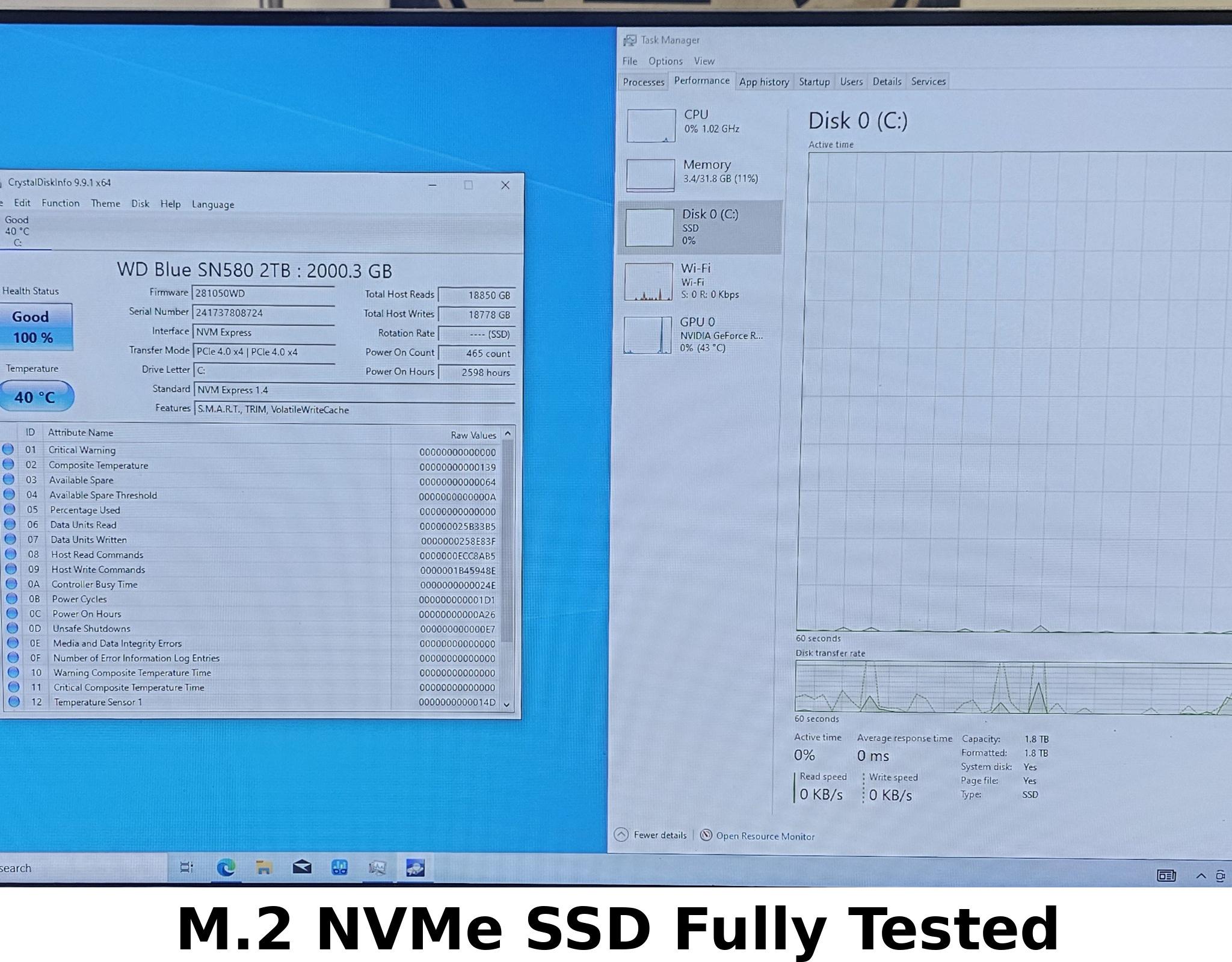 2TB NVMe M.2 SSD WD Blue SN580